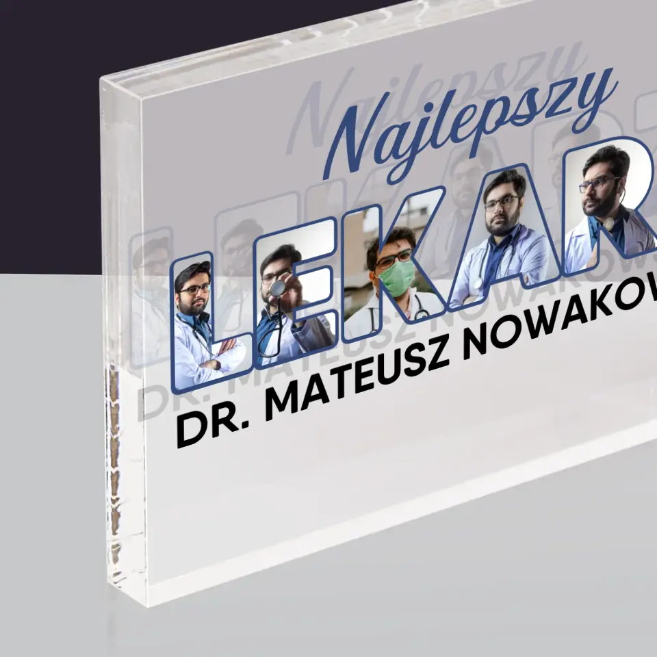 Słowo Ze Zdjęć: Najlepszy Lekarz - Blok Akrylowy - Image 2