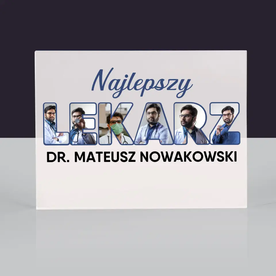 Słowo Ze Zdjęć: Najlepszy Lekarz - Blok Akrylowy - Image 3