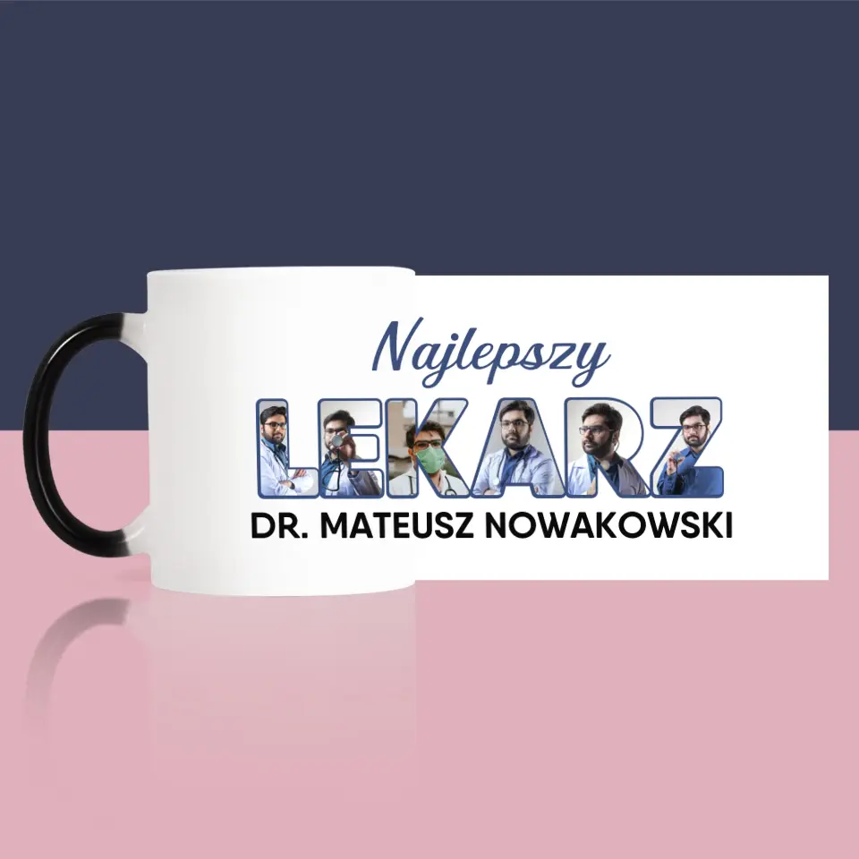 Słowo Ze Zdjęć: Najlepszy Lekarz - Kubek z Nadrukiem - Image 10