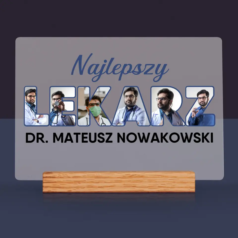 Słowo Ze Zdjęć: Najlepszy Lekarz - Wydruk Na Szkle Akrylowym - Image 3