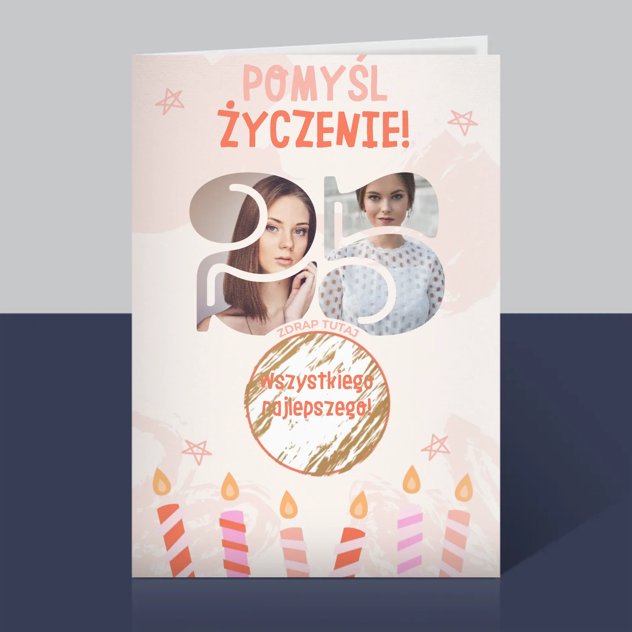 Słowo ze Zdjęć: Pomyśl Życzenie - Kartka z Życzeniami - Image 5