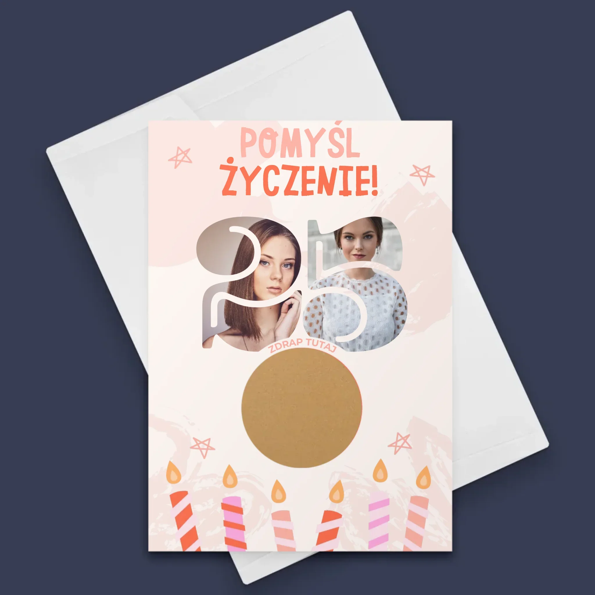 Słowo ze Zdjęć: Pomyśl Życzenie - Kartka z Życzeniami - Image 7