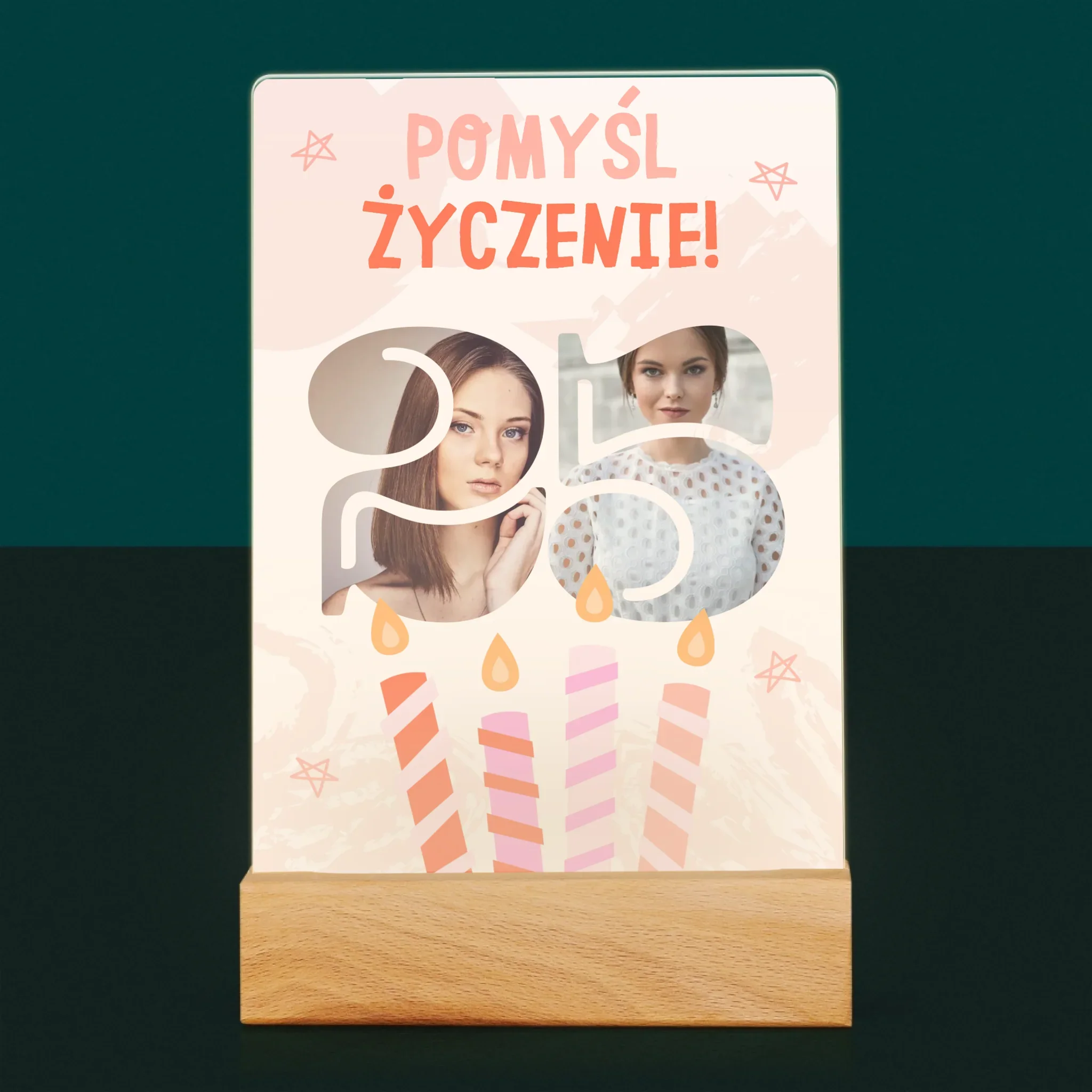 Słowo ze Zdjęć: Pomyśl Życzenie - Wydruk Na Szkle Akrylowym - Image 7