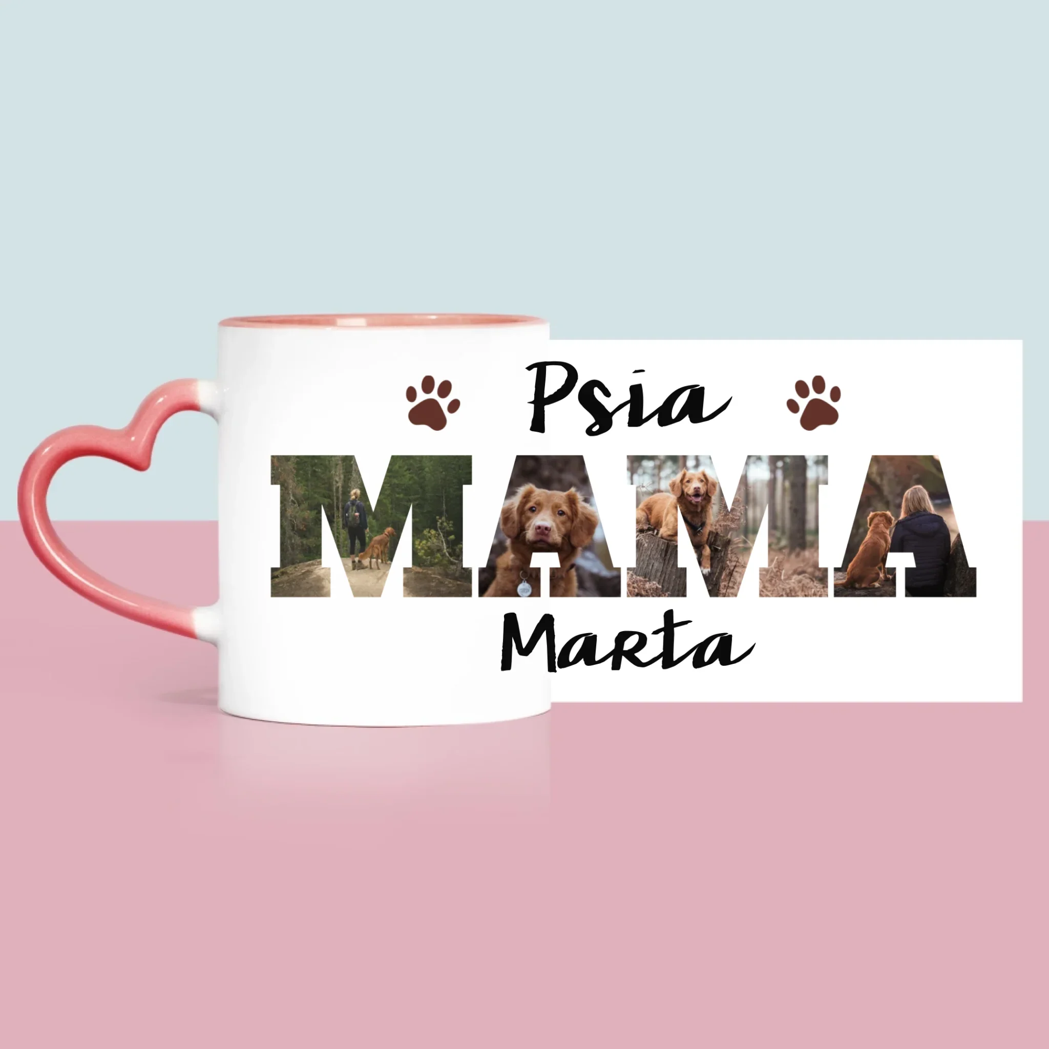 Słowo Ze Zdjęć: Psia Mama z Twoich Zdjęć - Kubek z Nadrukiem - Image 10