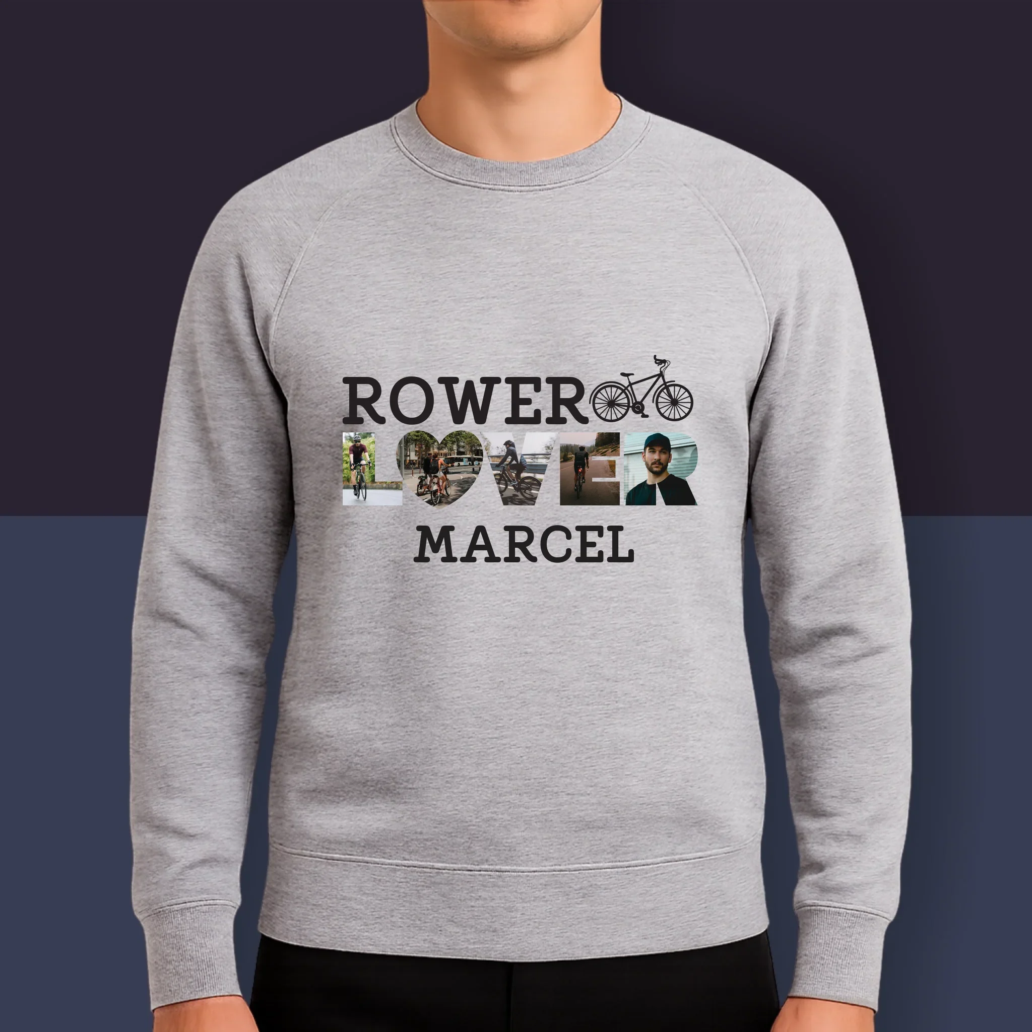 Słowo Ze Zdjęć: Rower Lover - Bluza Męska z Kapturem - Image 9