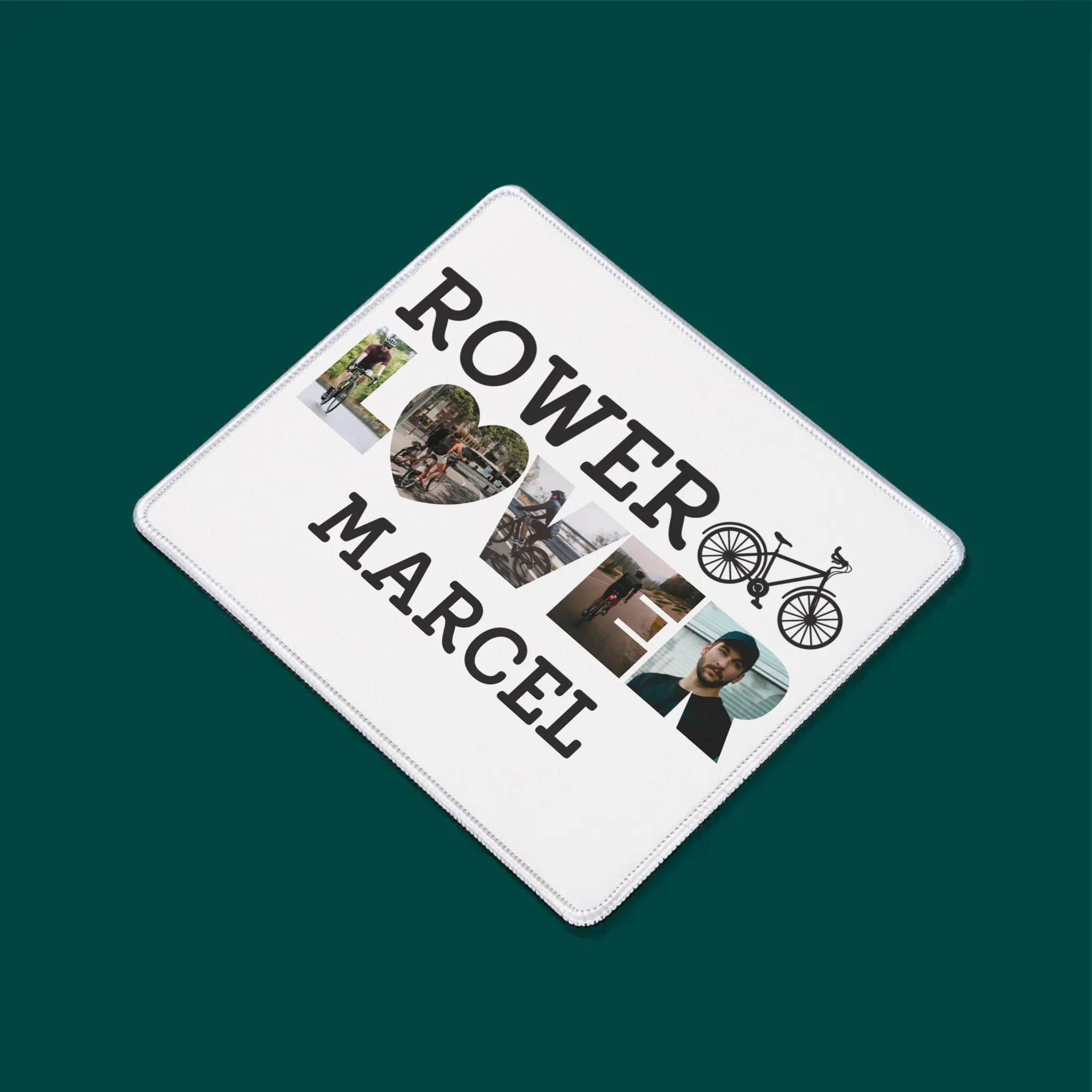 Słowo Ze Zdjęć: Rower Lover - Podkładka Pod Myszkę