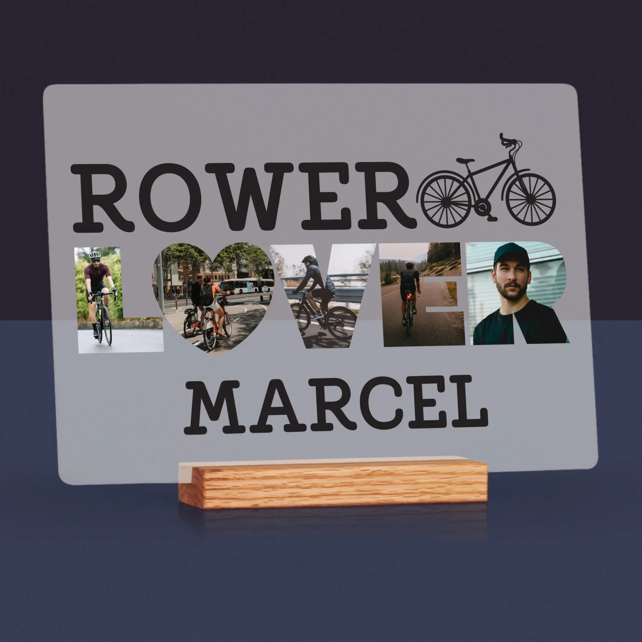 Słowo Ze Zdjęć: Rower Lover - Wydruk Na Szkle Akrylowym - Image 4