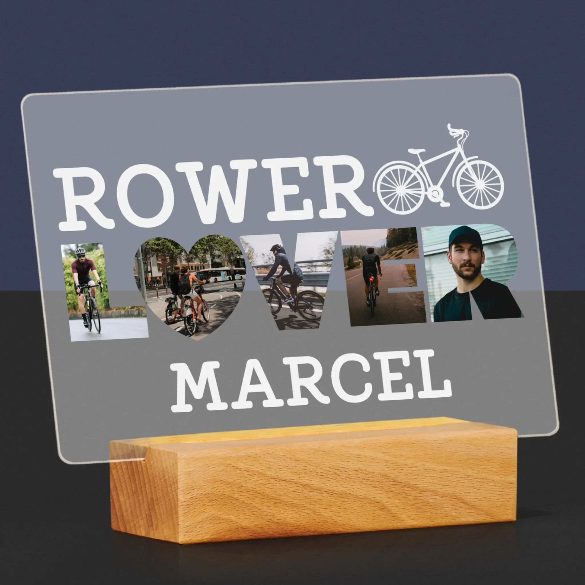 Słowo Ze Zdjęć: Rower Lover - Wydruk Na Szkle Akrylowym - Image 6