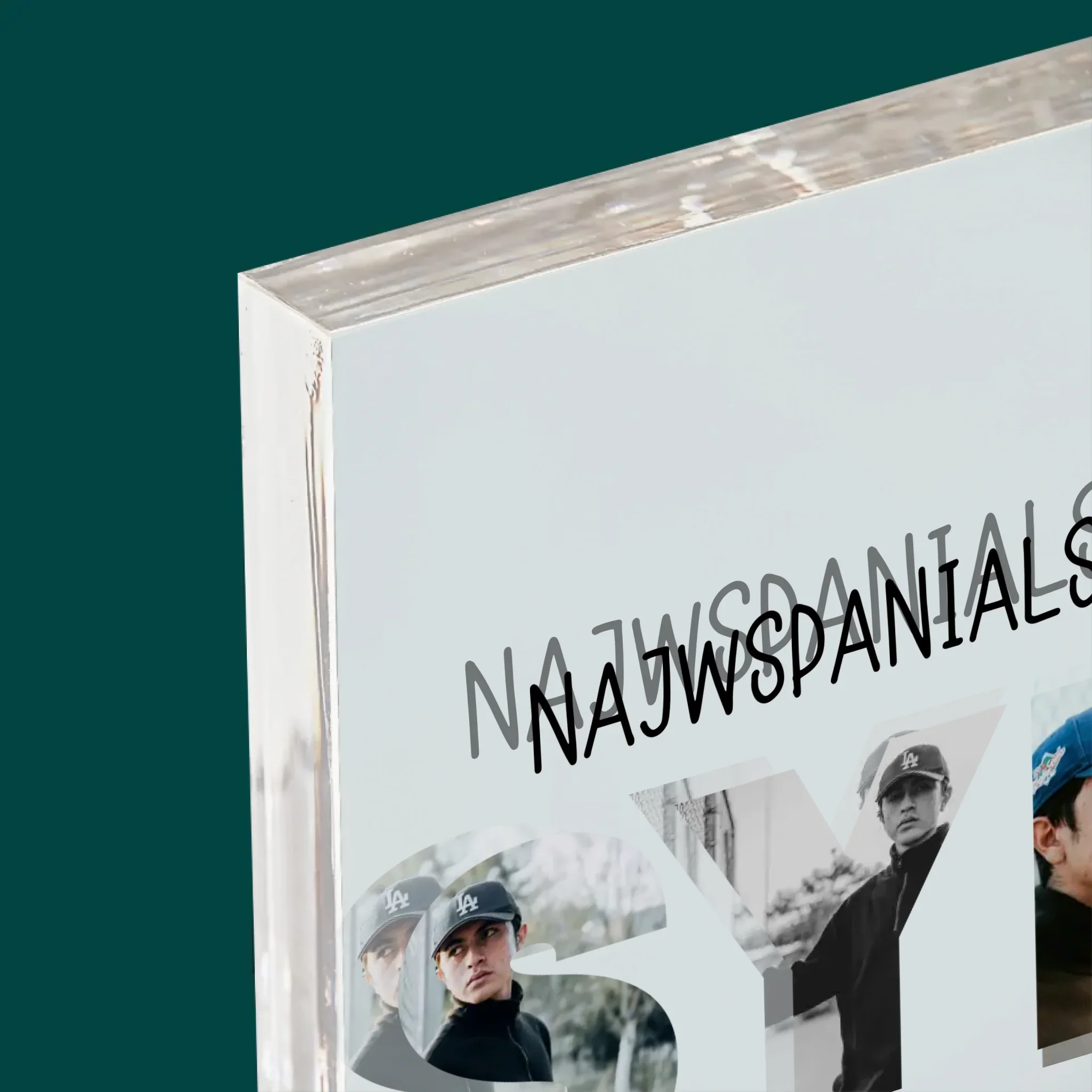 Słowo Ze Zdjęć: Syn - Blok Akrylowy z Nadrukiem - Image 4