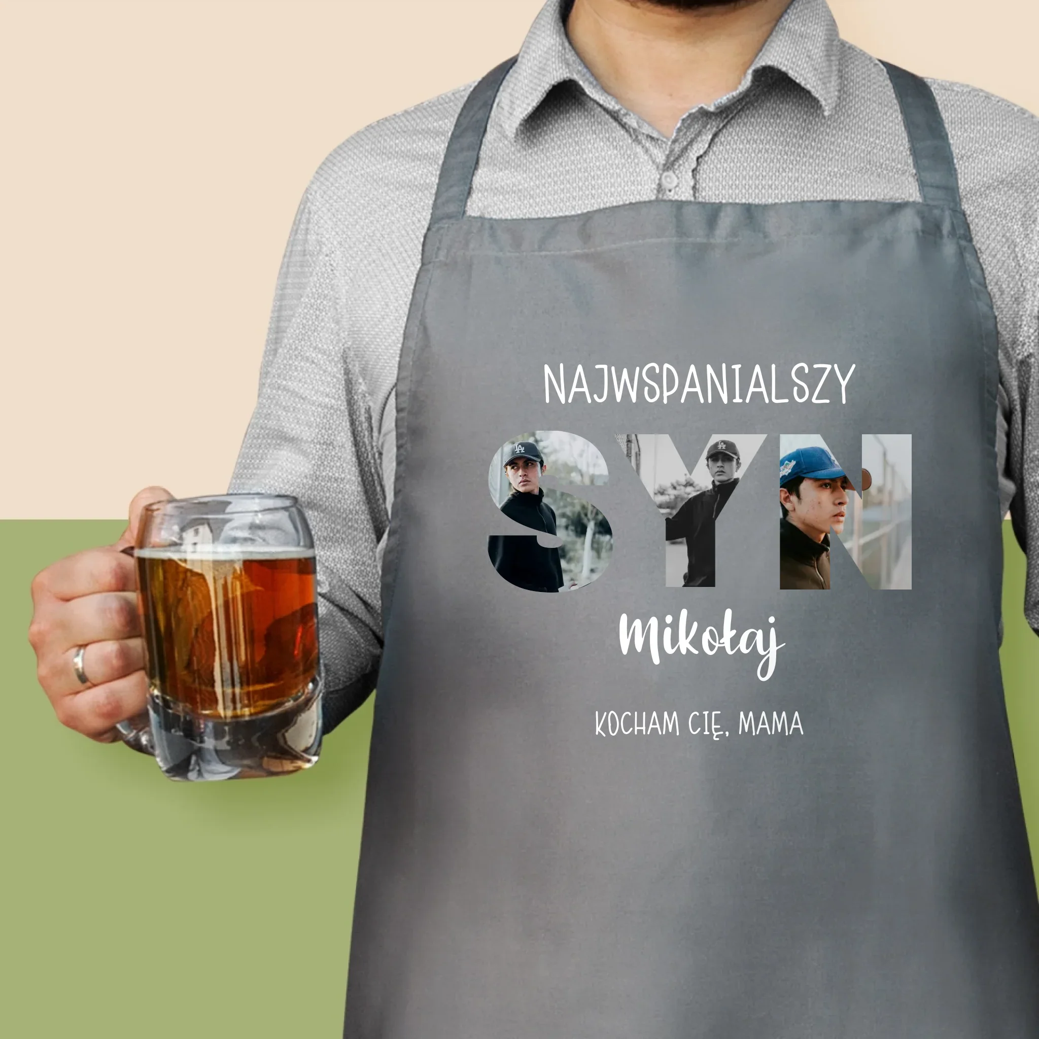 Słowo Ze Zdjęć: Syn - Fartuch z Nadrukiem - Image 2