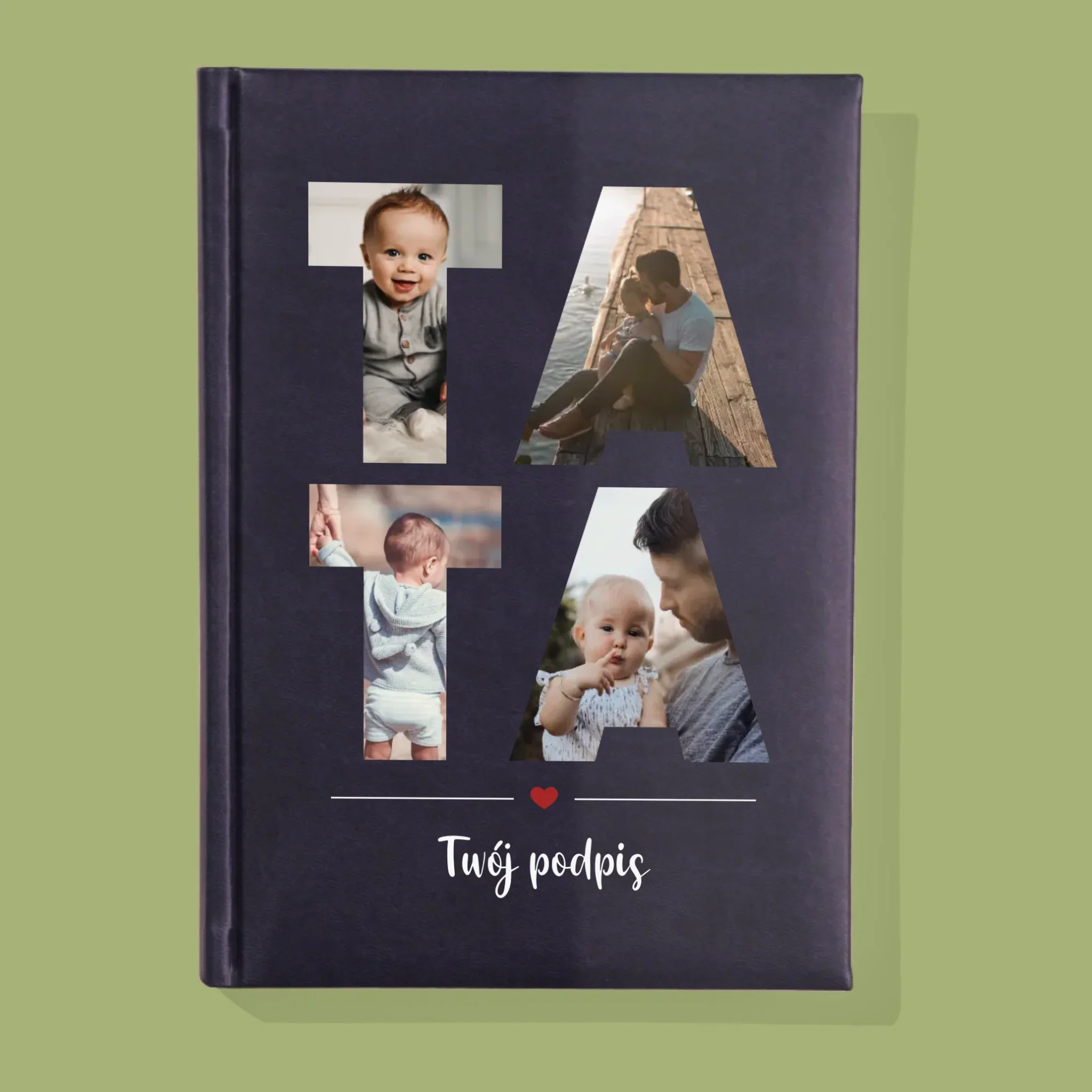 Słowo Ze Zdjęć: Tata - Notes Książkowy z Nadrukiem - Image 2