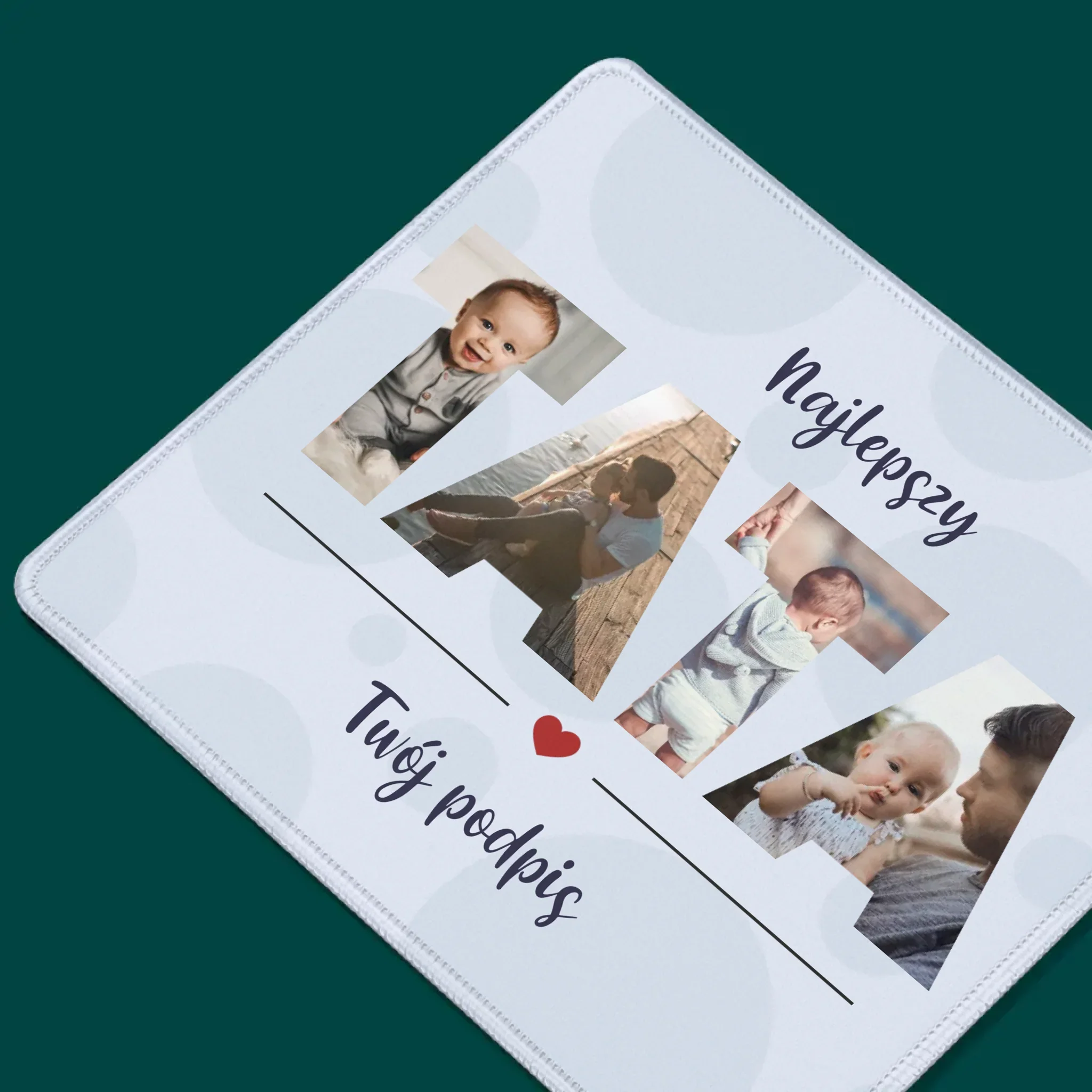 Słowo Ze Zdjęć: Tata - Podkładka Pod Myszkę - Image 2