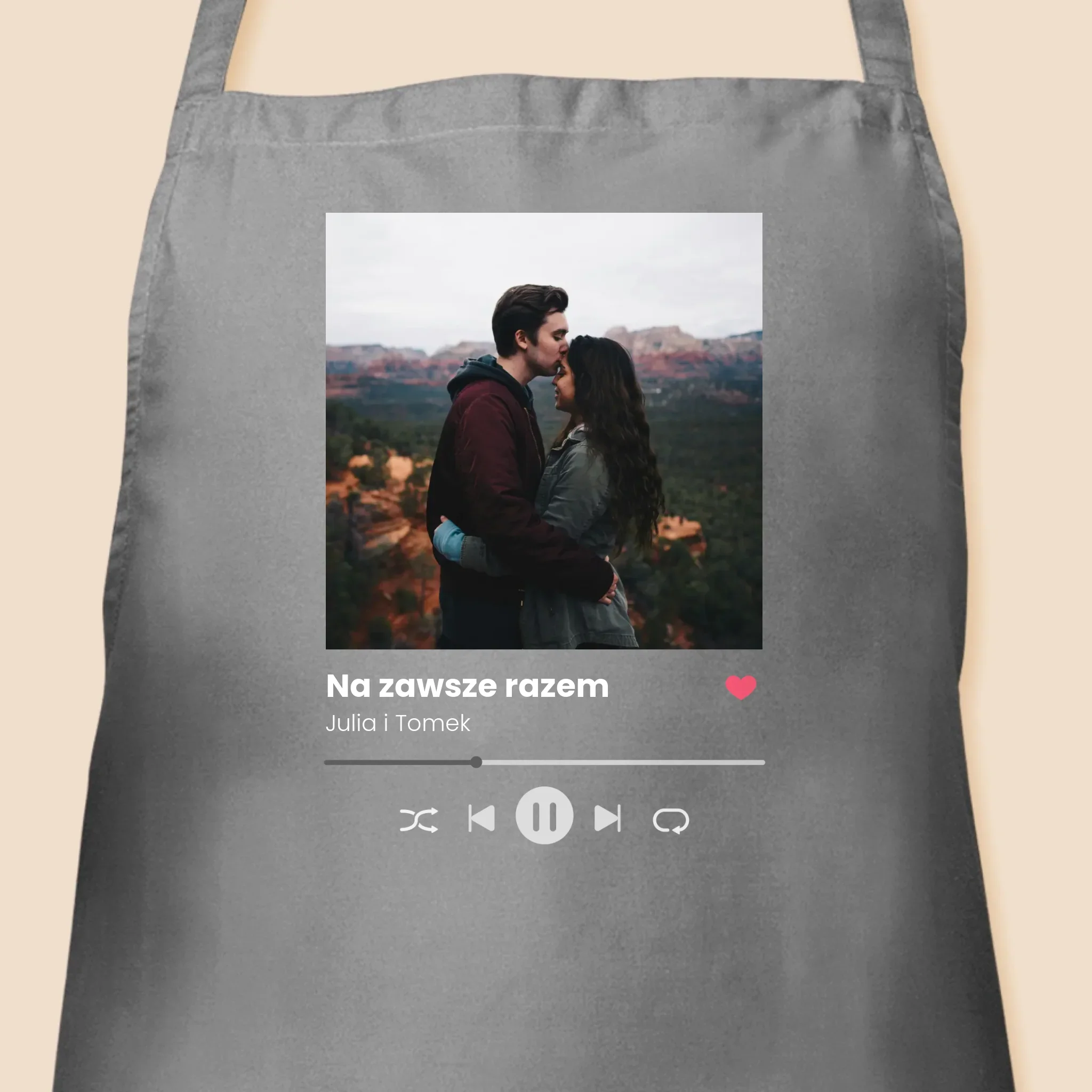 Spotify Z Twoim Zdjęciem - Fartuch z Nadrukiem - Image 3