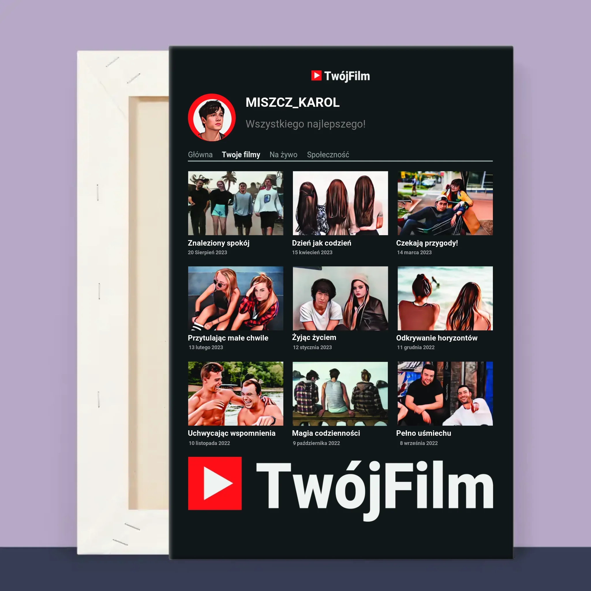 Fotokolaż: Twój Film - Wydruk Obramowany - Image 12