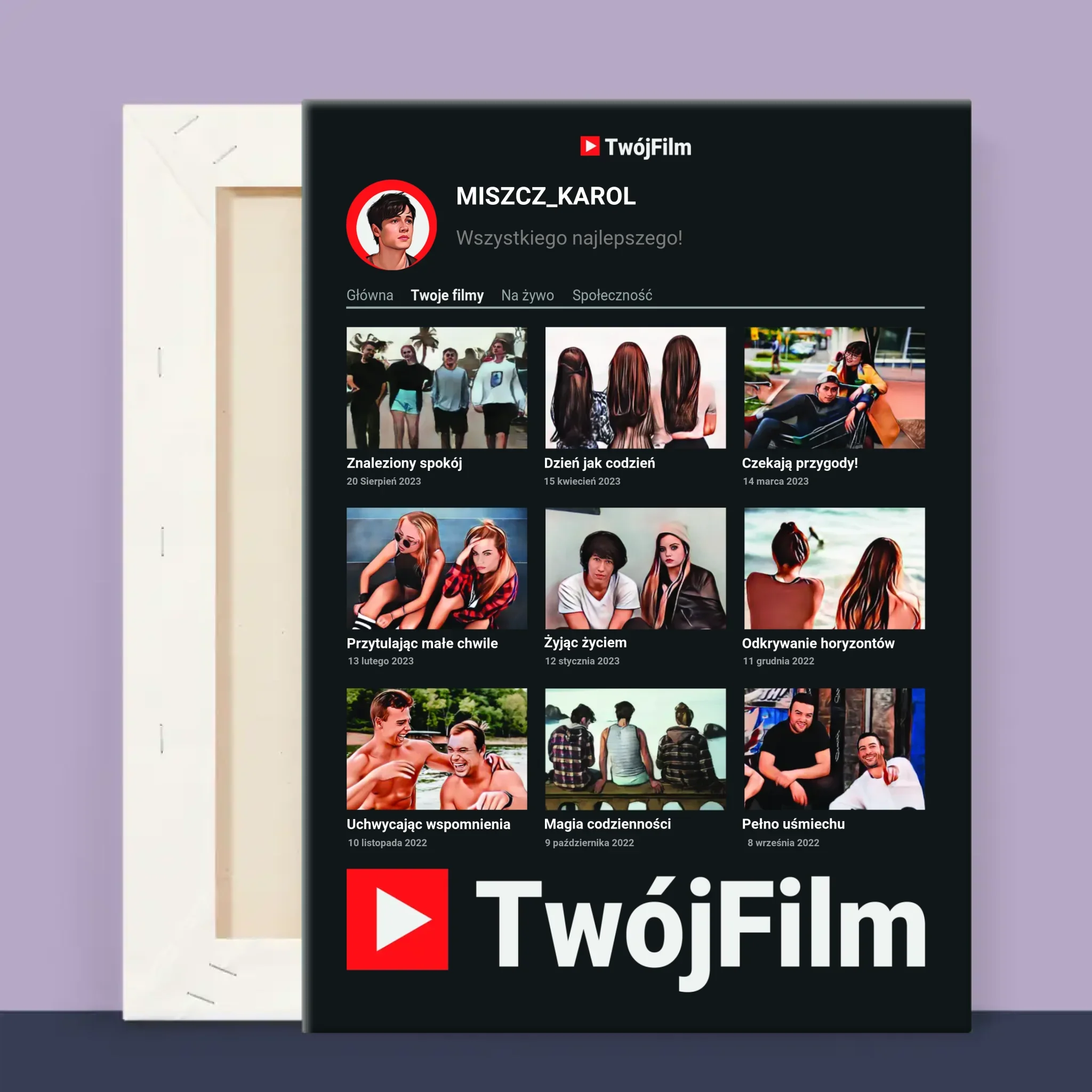 Fotokolaż: Twój Film - Wydruk Obramowany - Image 13