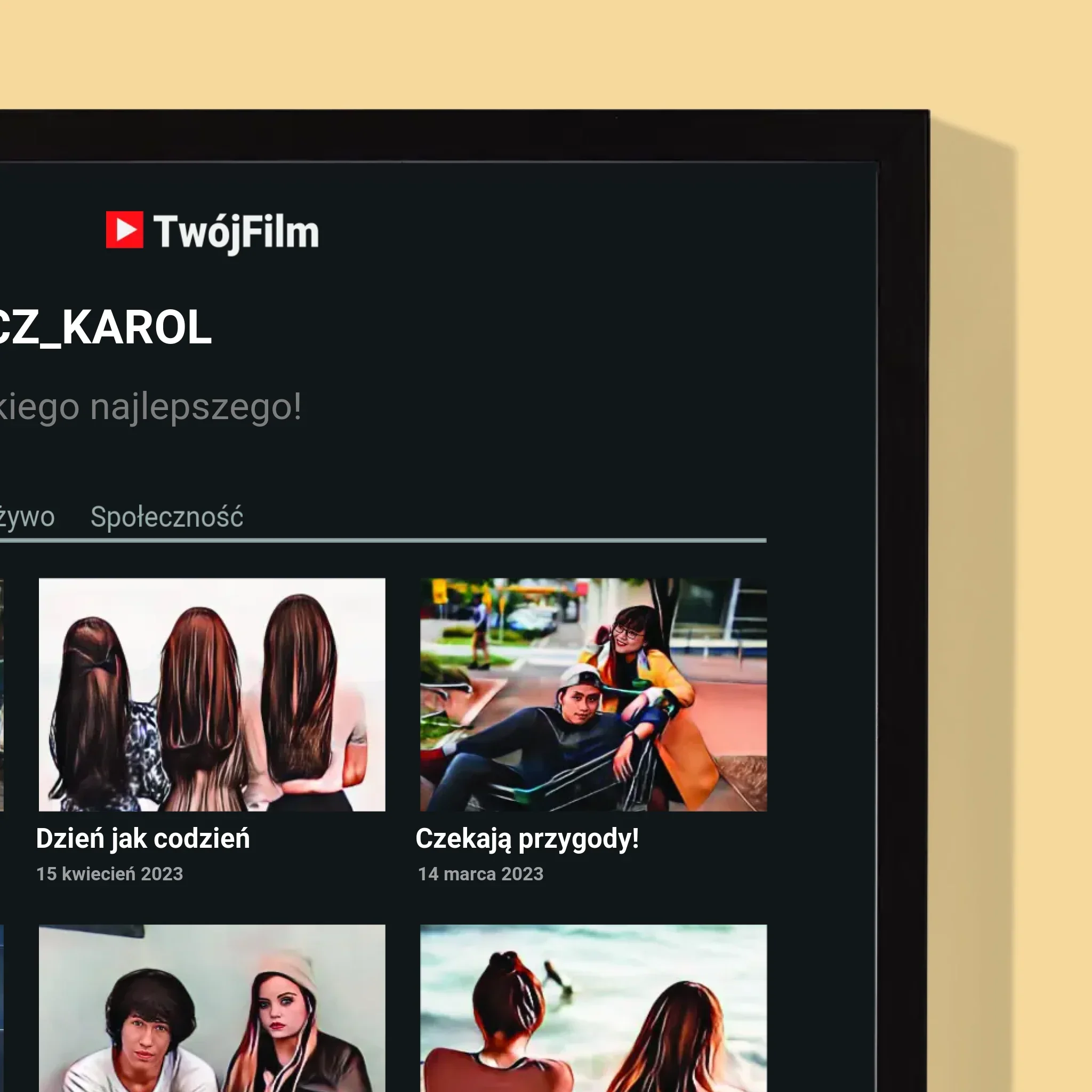 Fotokolaż: Twój Film - Wydruk Obramowany - Image 6
