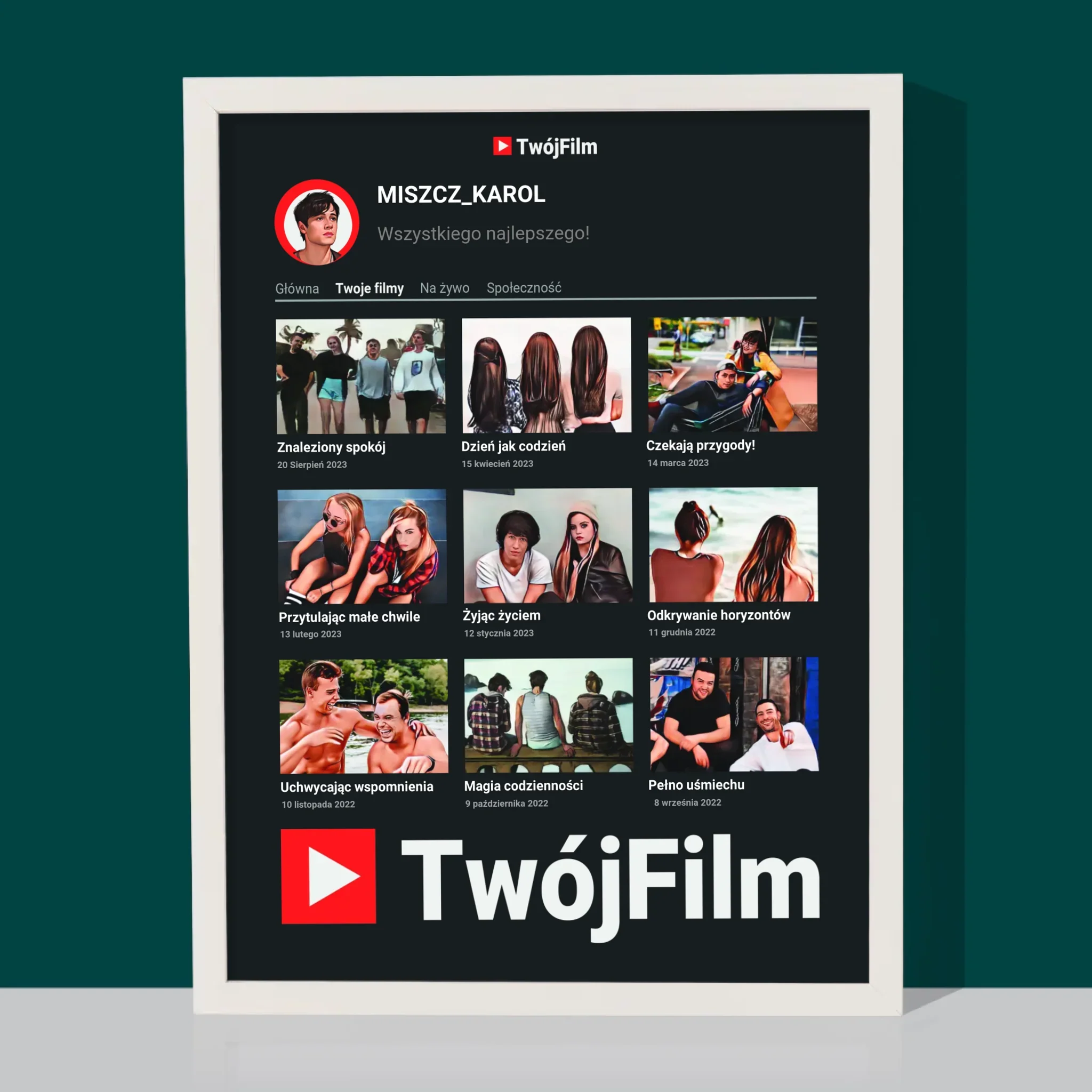 Fotokolaż: Twój Film - Wydruk Obramowany - Image 8