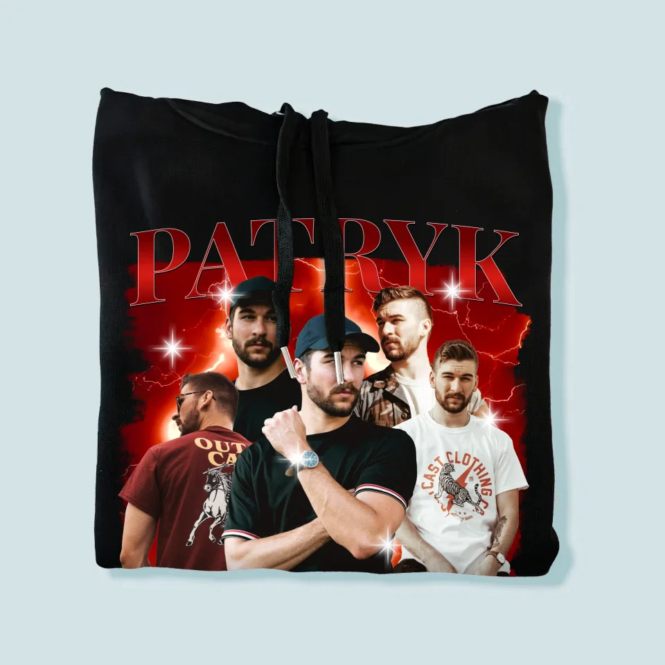 Twoja Postać: Bootleg Dla Niego - Bluza Męska Z Kapturem - Image 4