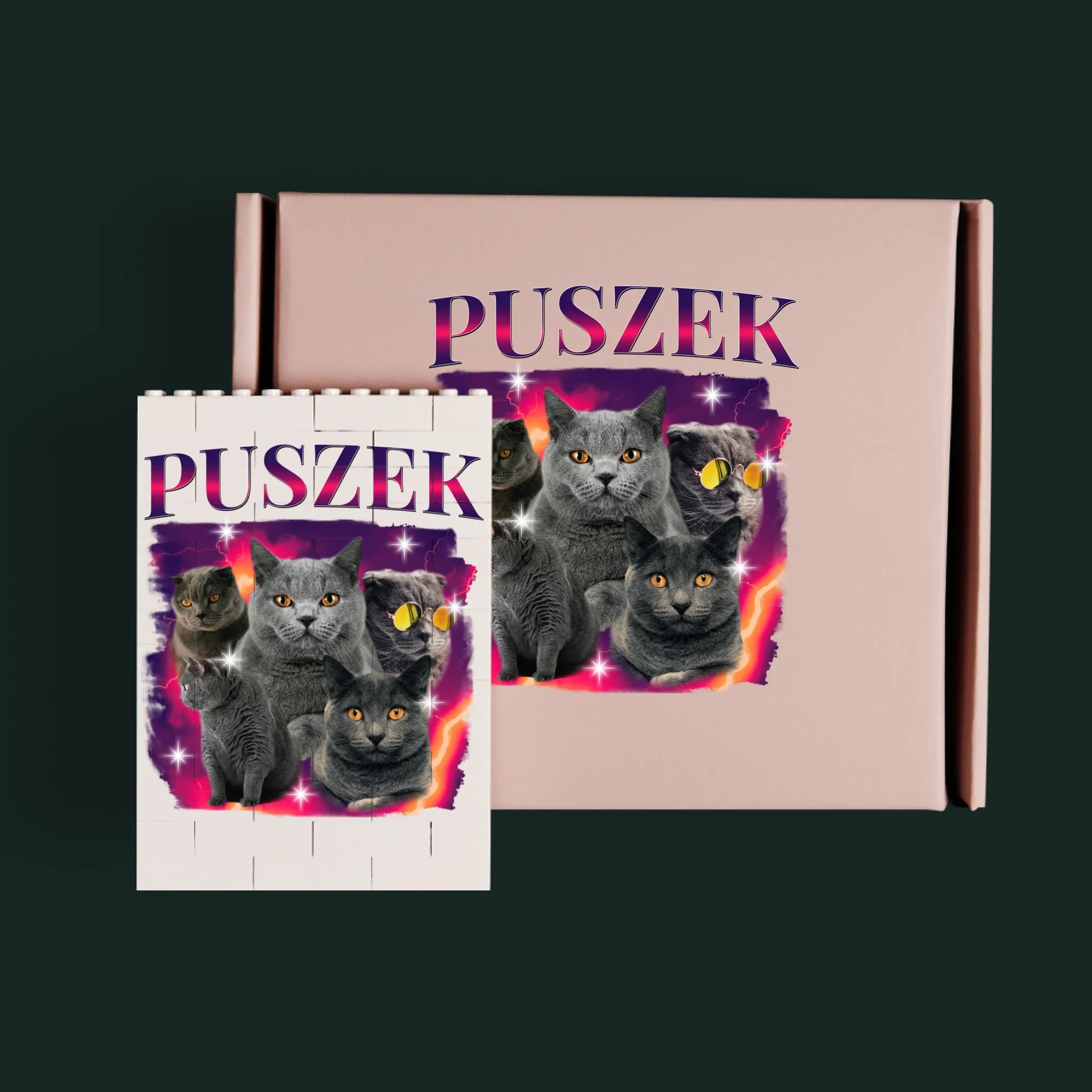 Twoja Postać: Bootleg z Twoim Kotem - Klocki LEGO z Nadrukiem - Image 3