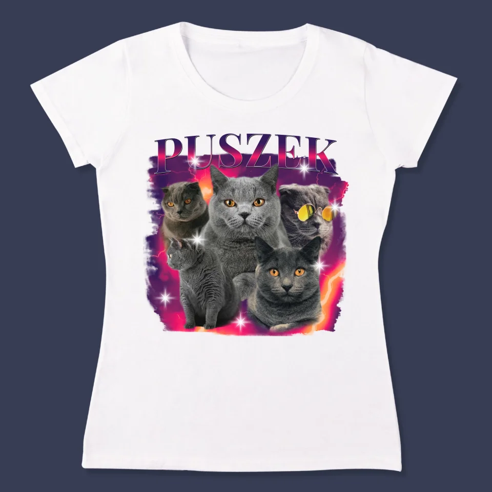 Twoja Postać: Bootleg Z Twoim Kotem - Koszulka Damska - Image 3