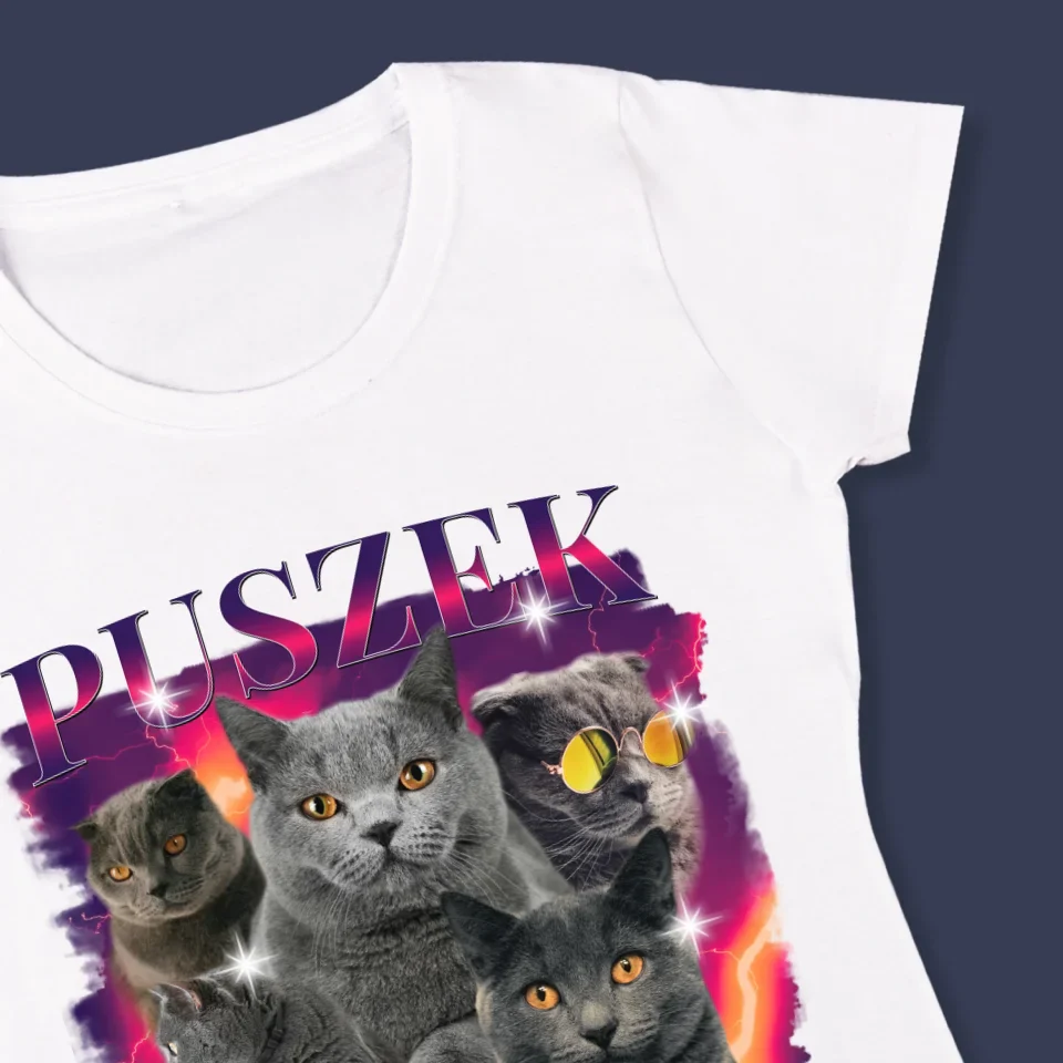 Twoja Postać: Bootleg Z Twoim Kotem - Koszulka Damska - Image 4