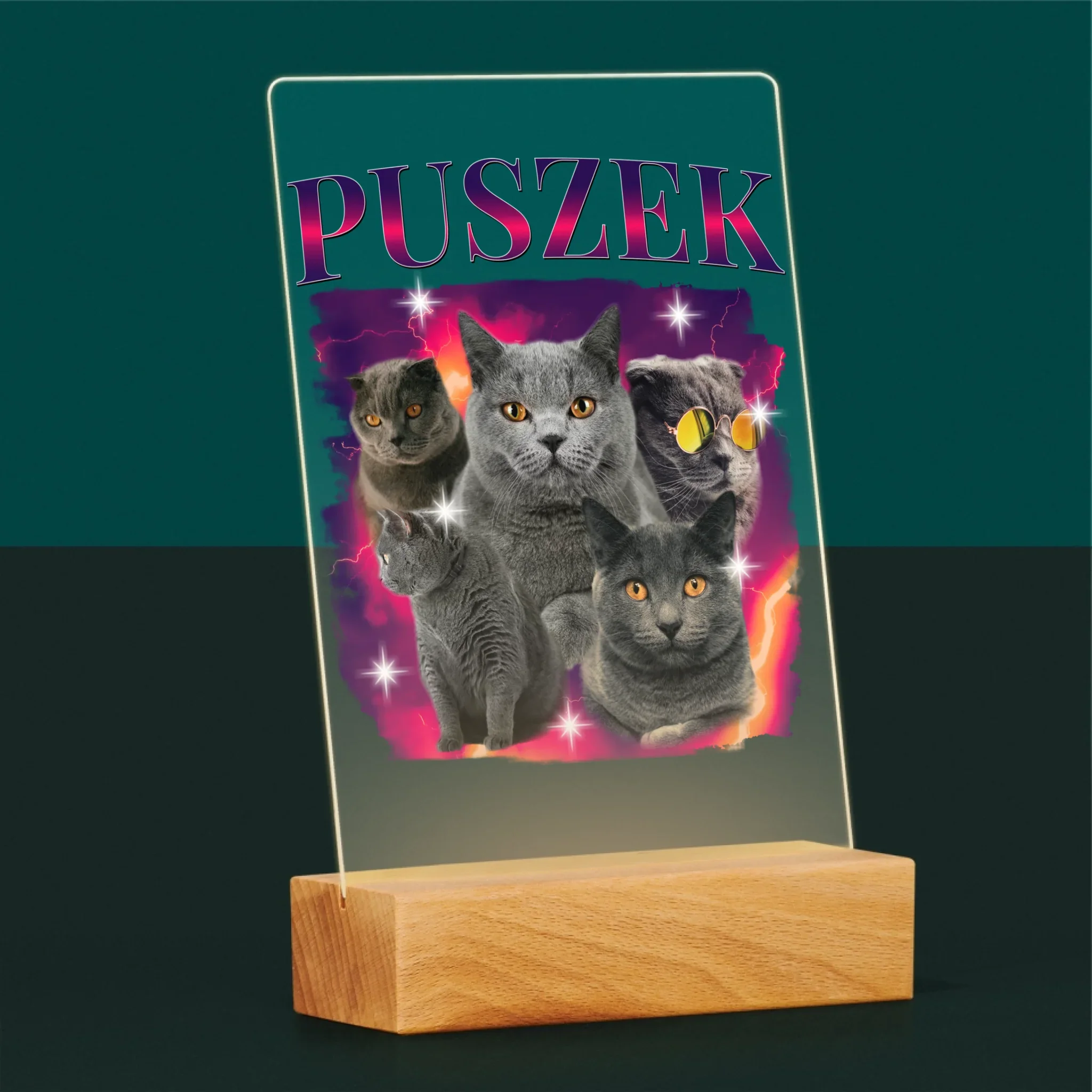 Twoja Postać: Bootleg Z Twoim Kotem - Wydruk Na Szkle Akrylowym - Image 5
