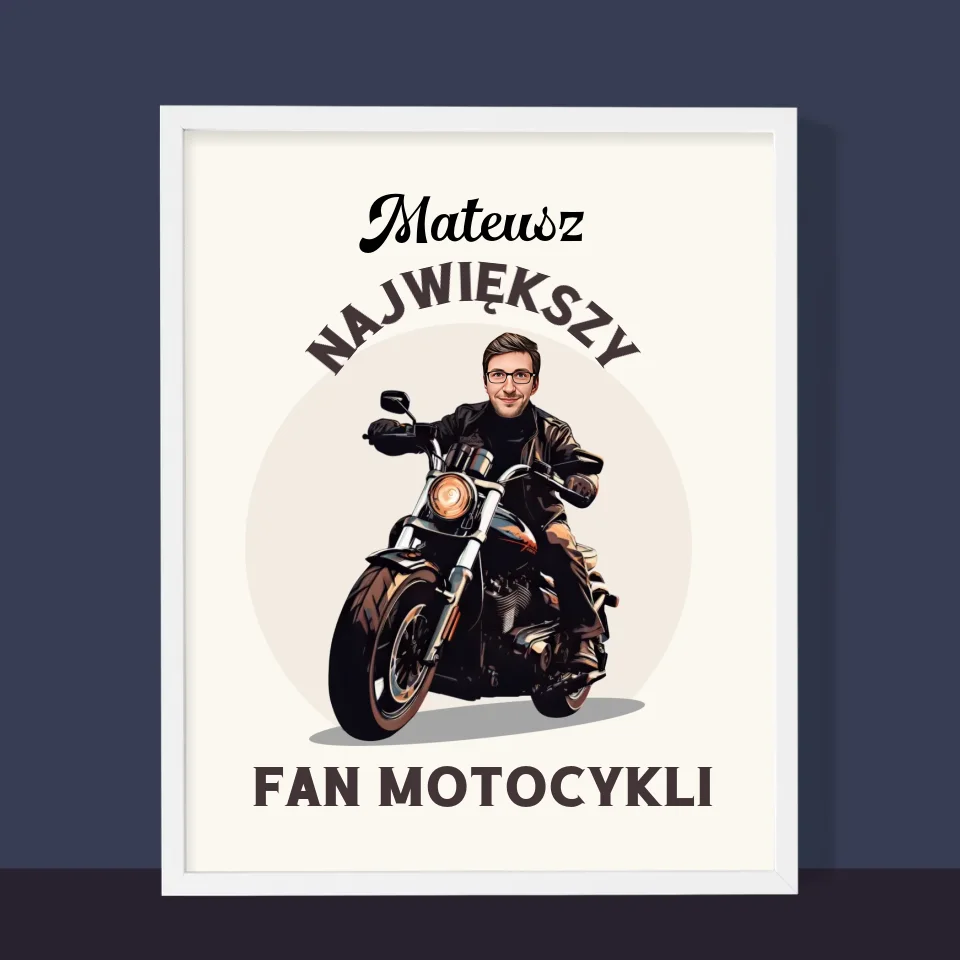 Twoja Postać: Fan Motocykli - Wydruk Obramowany - Image 10