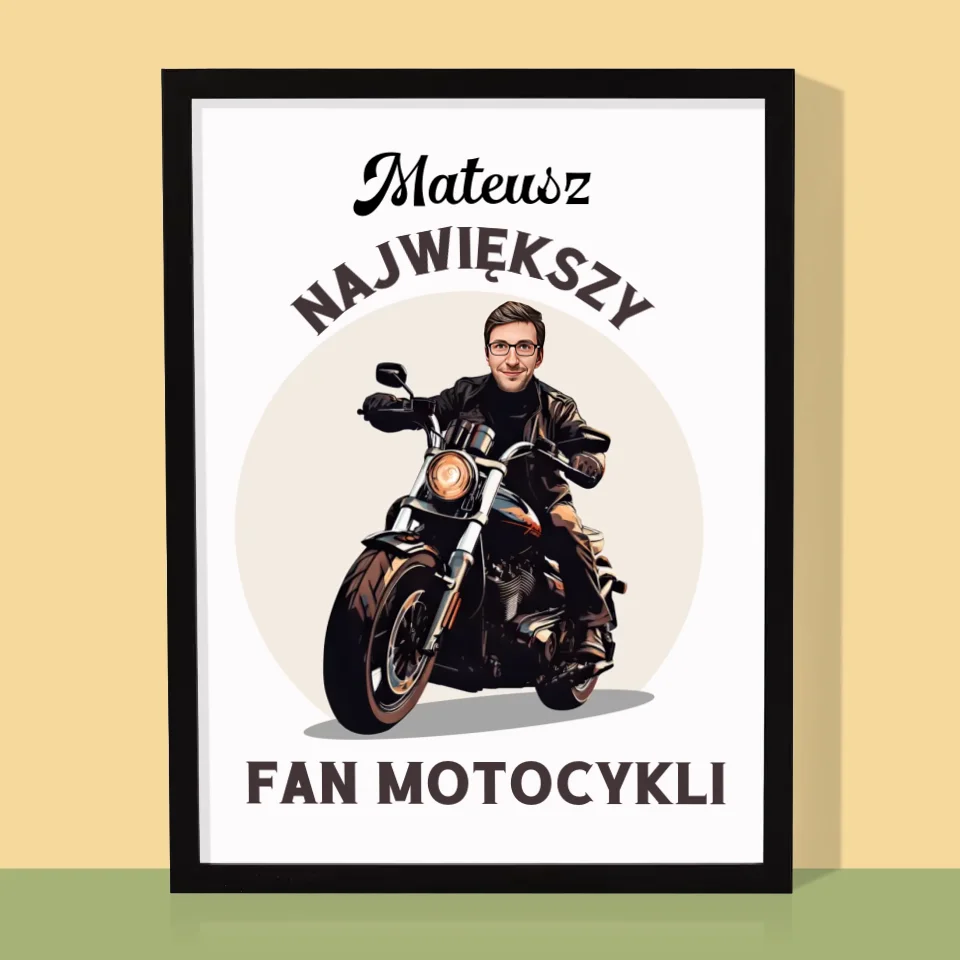 Twoja Postać: Fan Motocykli - Wydruk Obramowany - Image 5