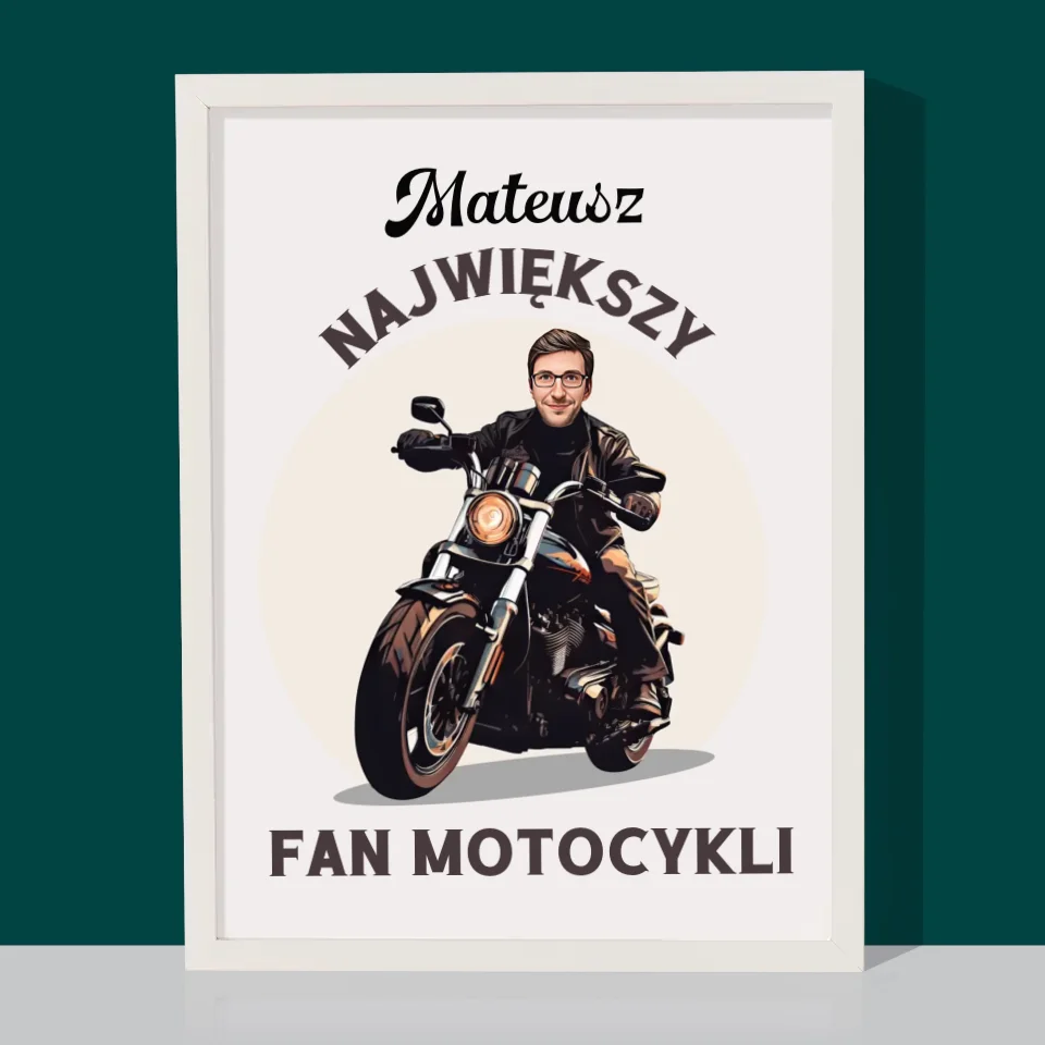 Twoja Postać: Fan Motocykli - Wydruk Obramowany - Image 8