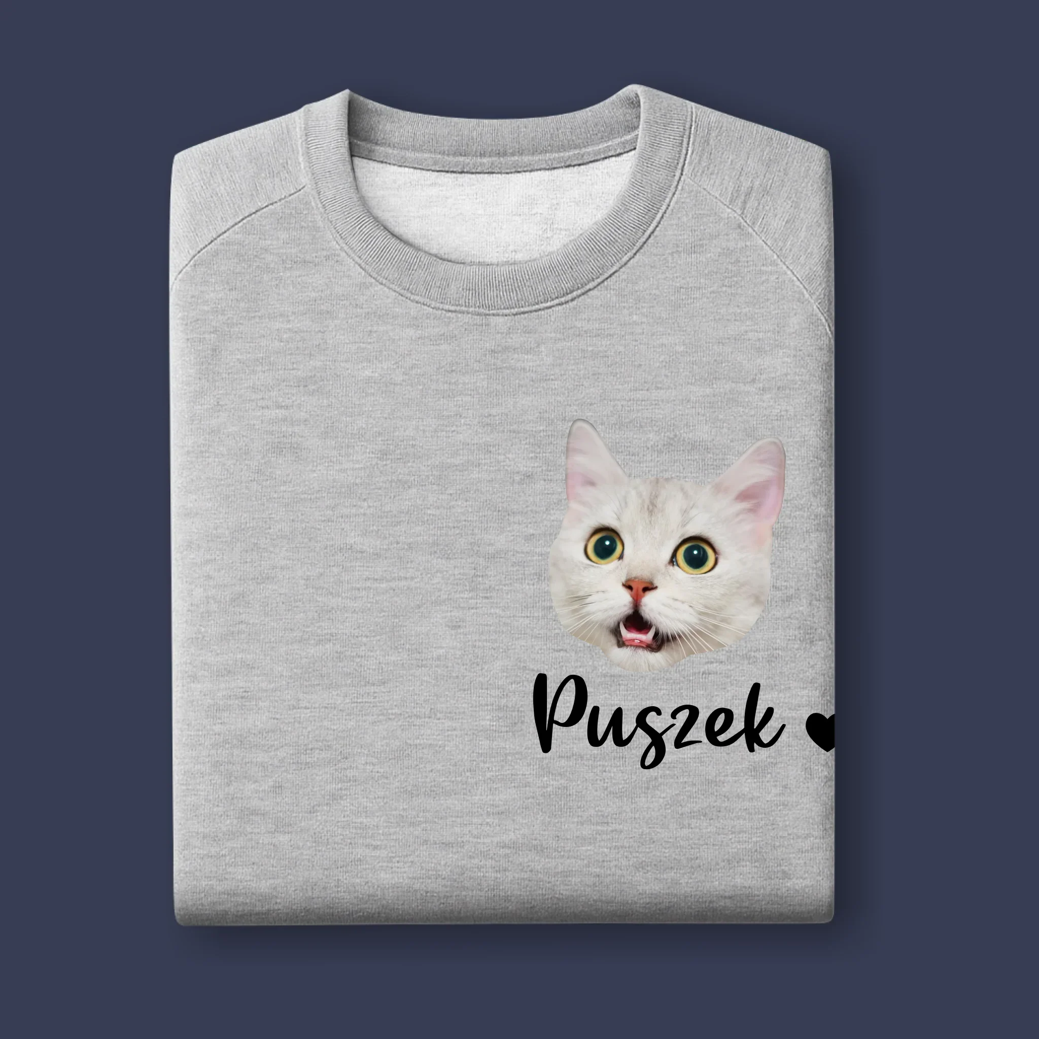 Twoja Postać: Głowa Twojego Kotka - Bluza Męska z Kapturem - Image 11