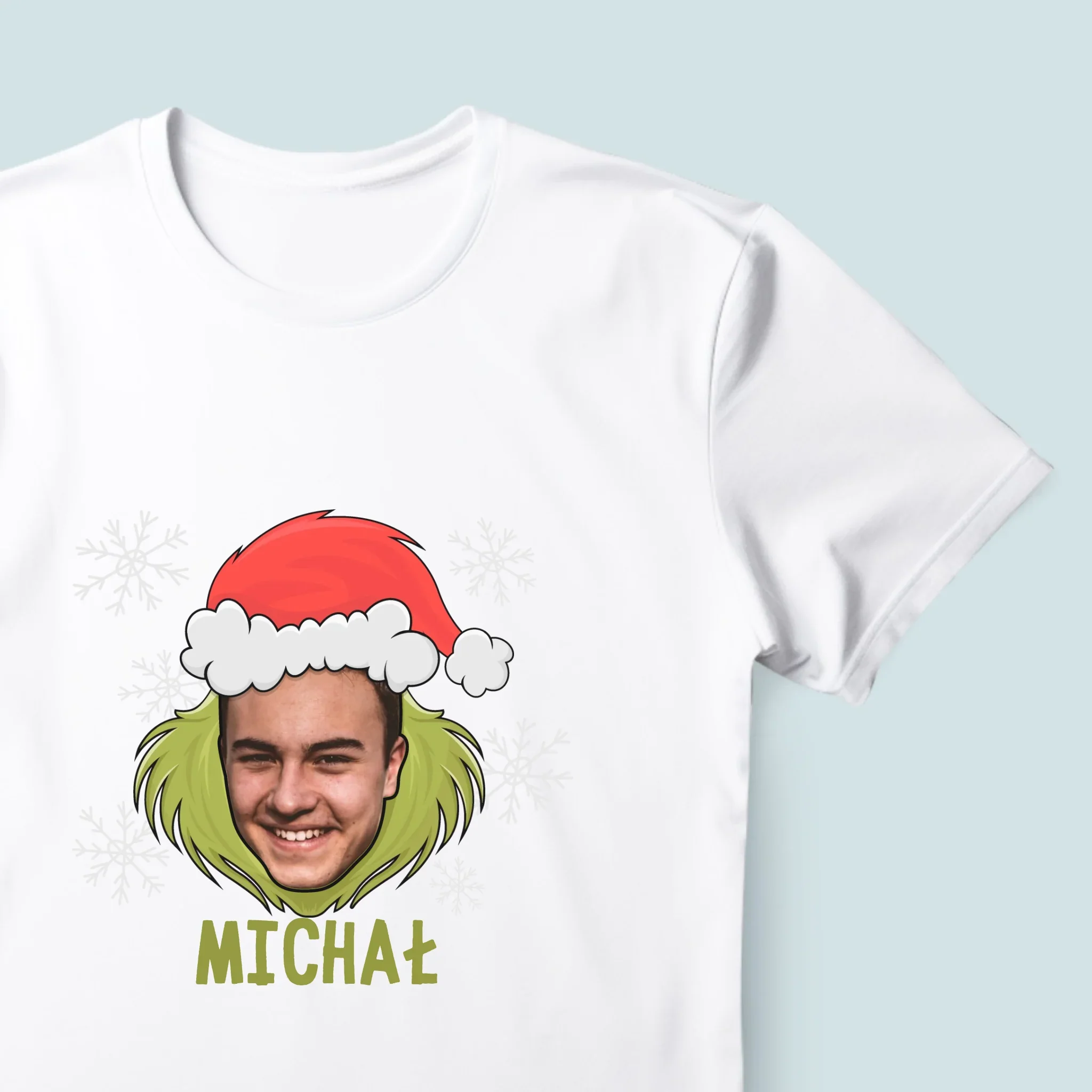Twoja Postać: Grinch - Koszulka Męska z Nadrukiem - Image 4