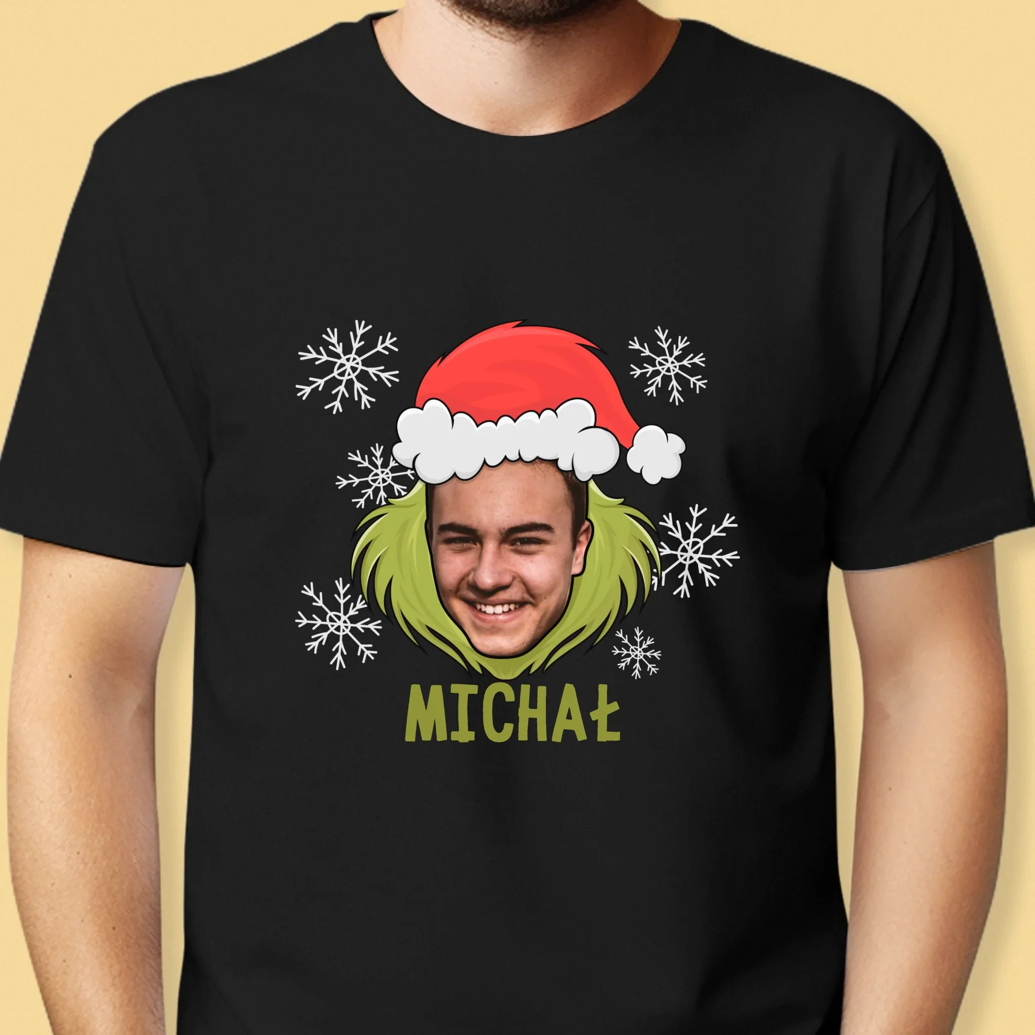 Twoja Postać: Grinch - Koszulka Męska z Nadrukiem - Image 6