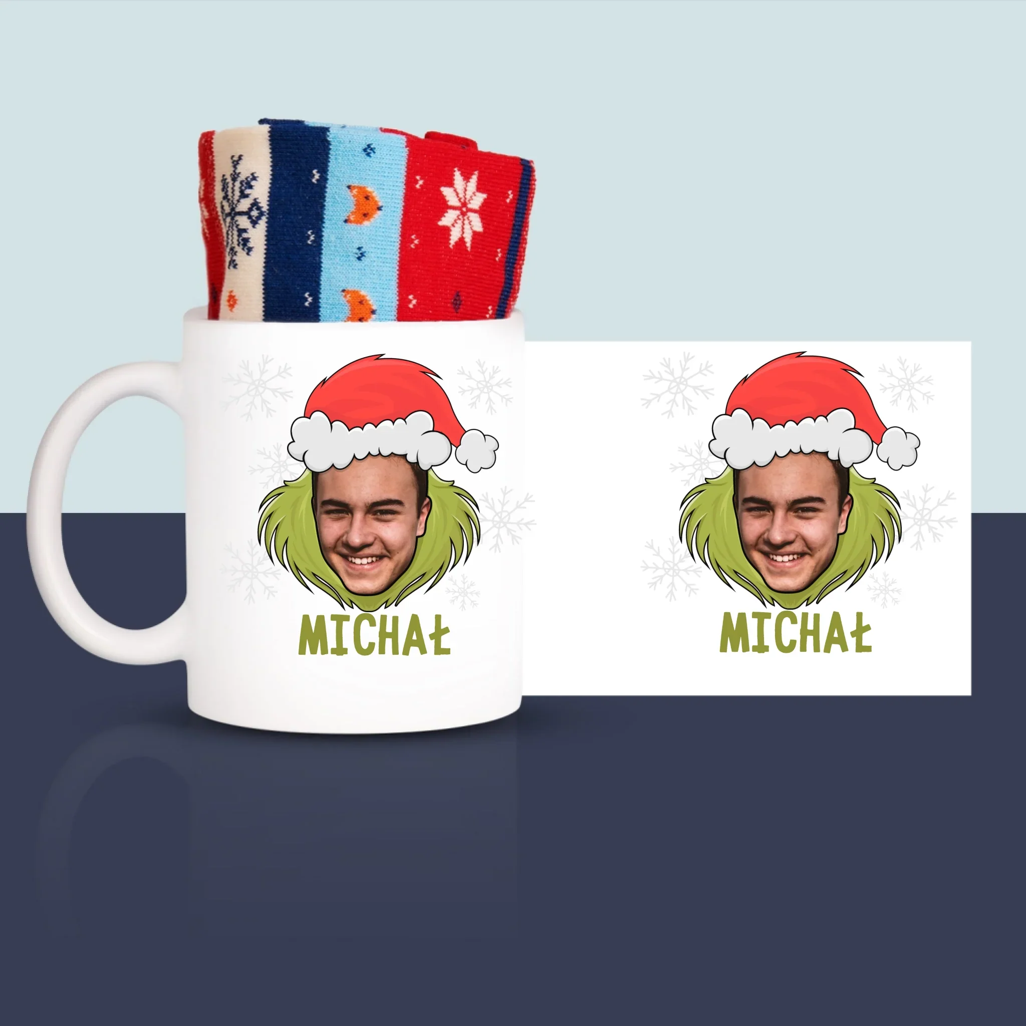 Twoja Postać: Grinch - Zimowe Skarpetki w Kubku - Image 3