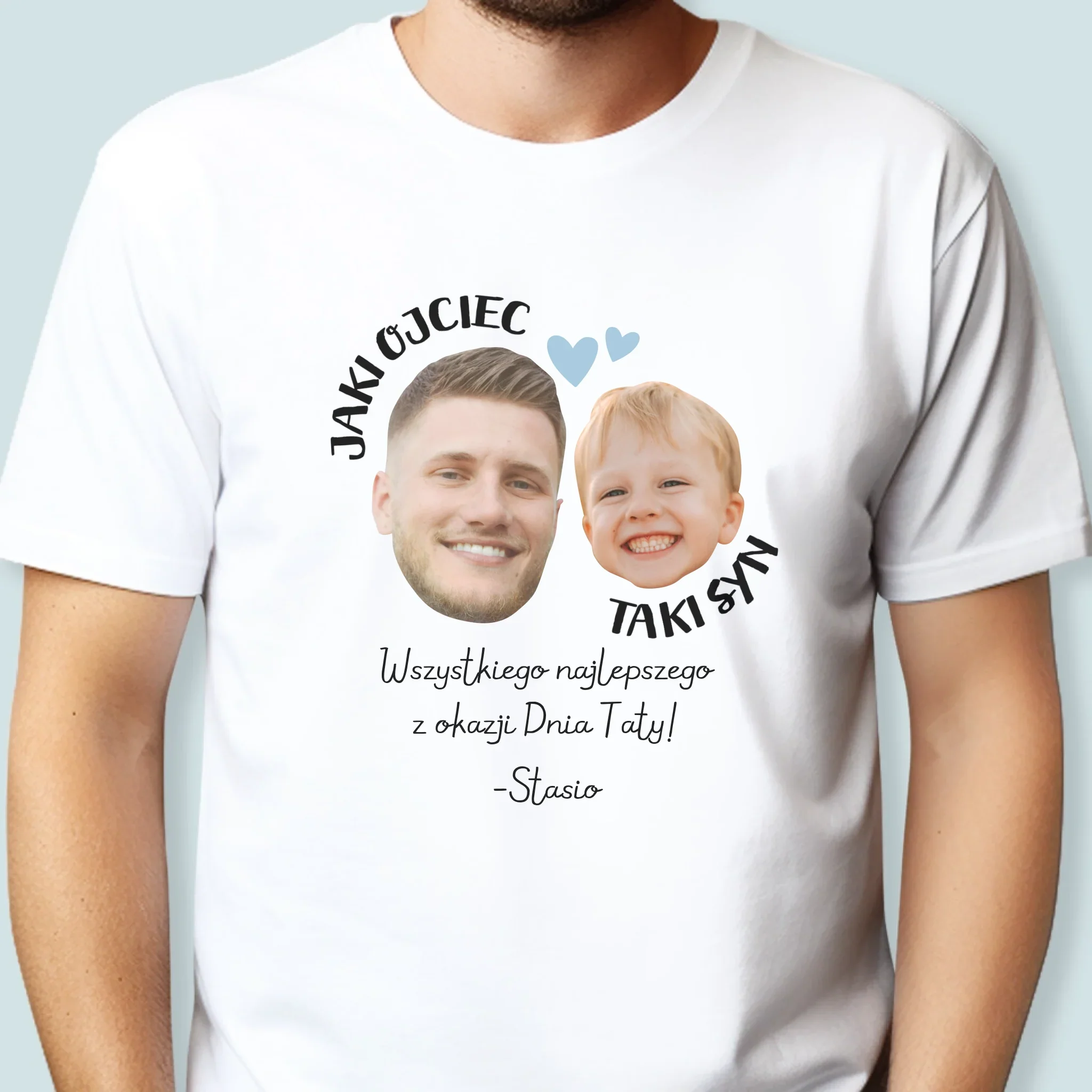 Twoja Postać: Jaki Ojciec Taki Syn - Koszulka Męska z Nadrukiem - Image 2