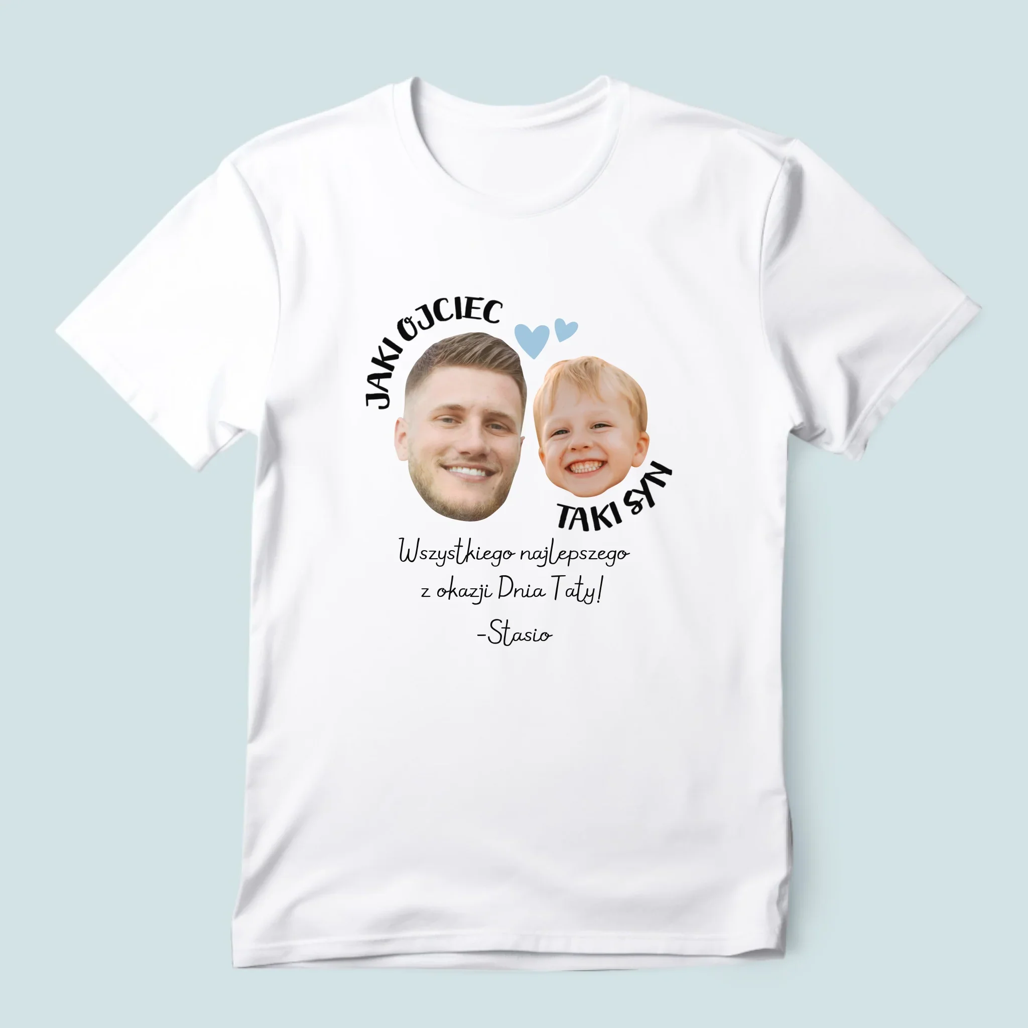 Twoja Postać: Jaki Ojciec Taki Syn - Koszulka Męska z Nadrukiem - Image 3