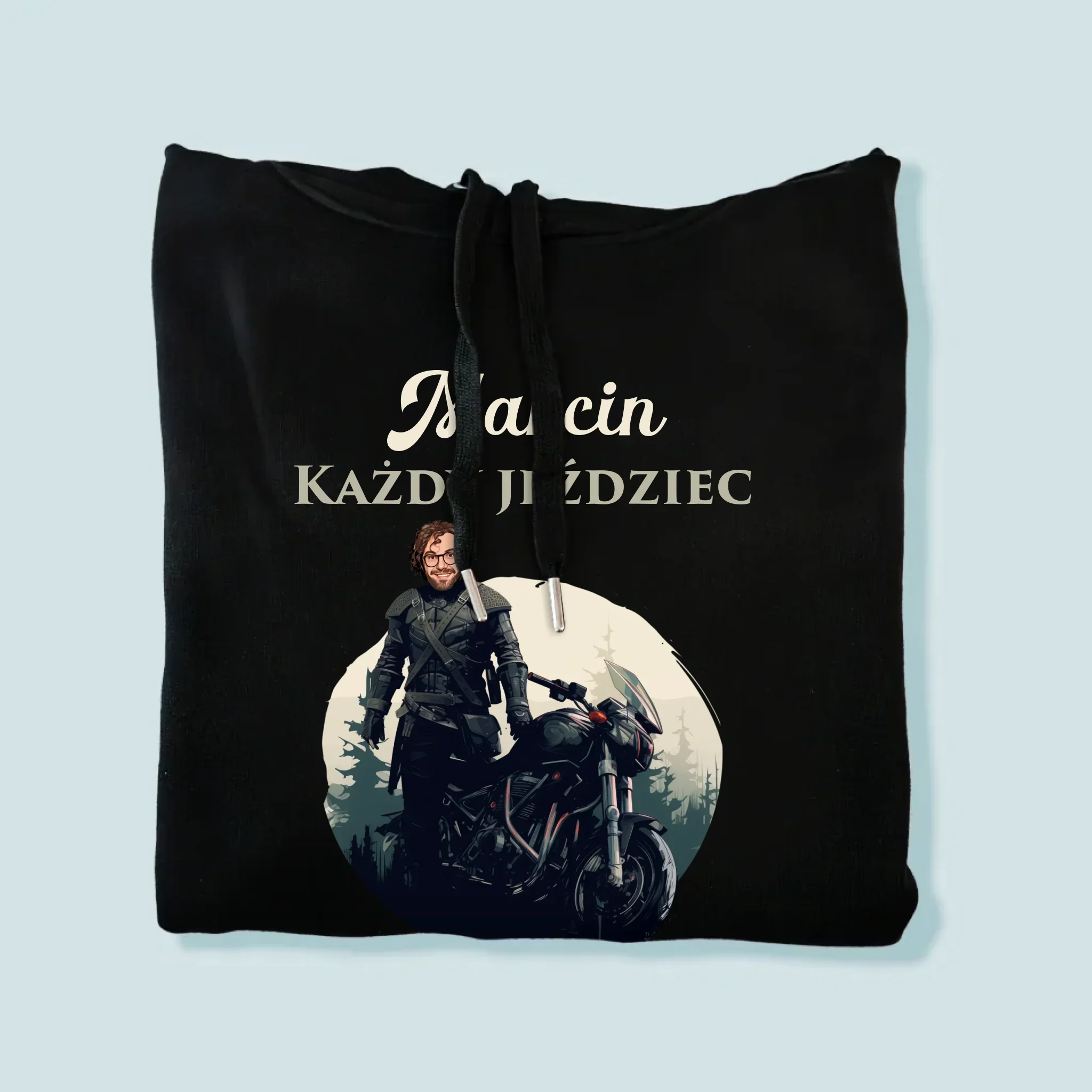 Twoja Postać: Każdy Jeździec - Bluza Męska Z Kapturem - Image 4