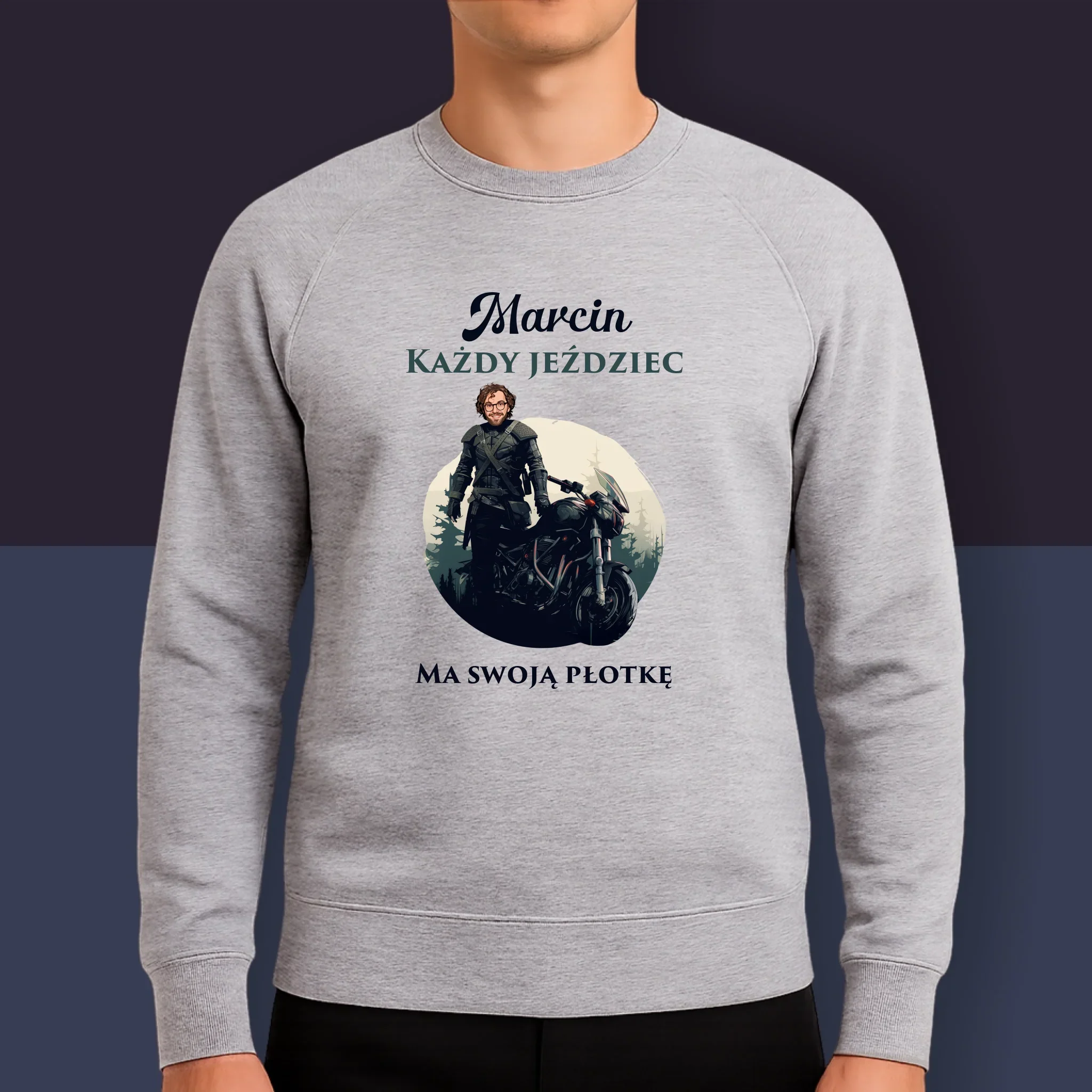 Twoja Postać: Każdy Jeździec - Bluza Męska Z Kapturem - Image 9