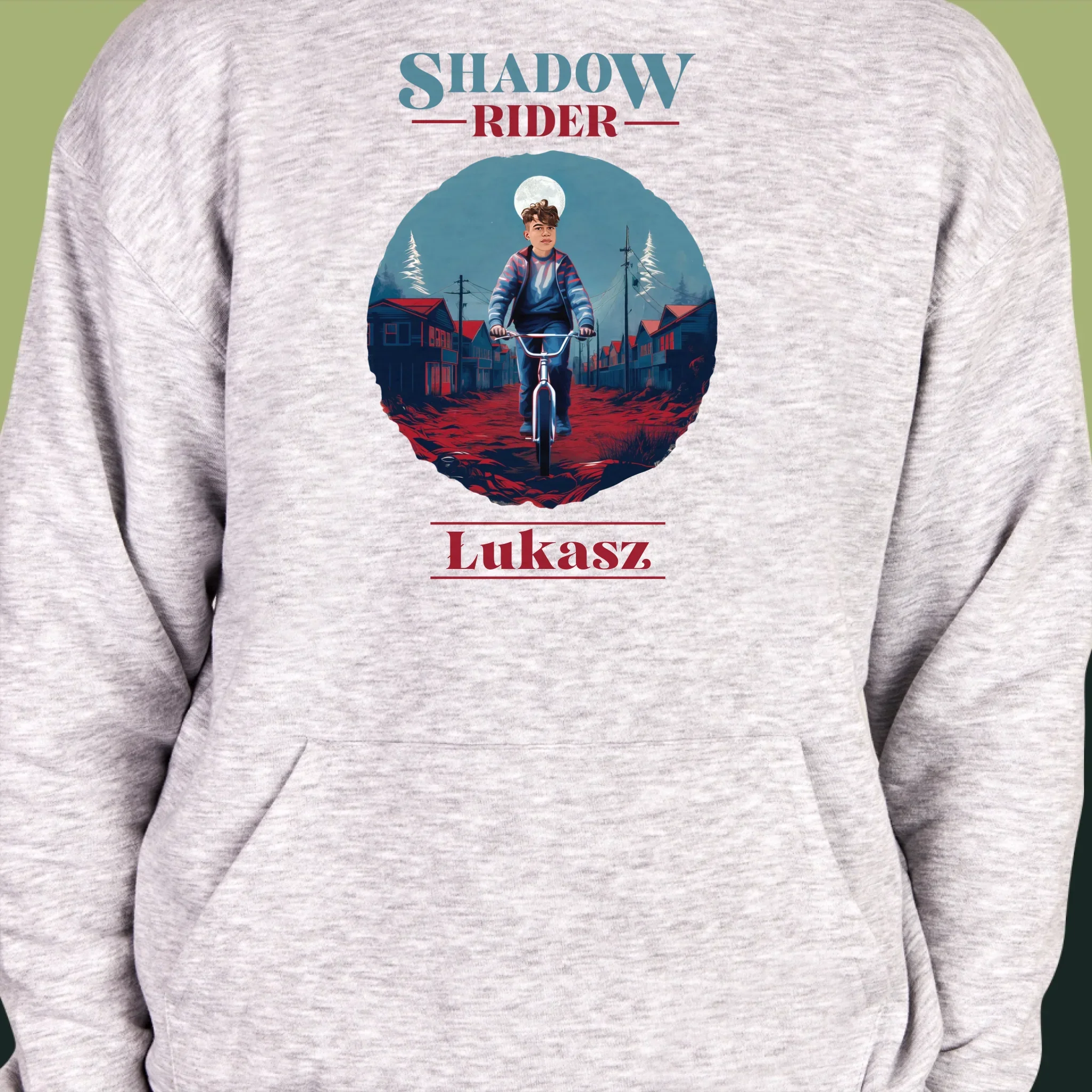 Twoja Postać: Shadow Rider - Bluza Męska z Kapturem - Image 6
