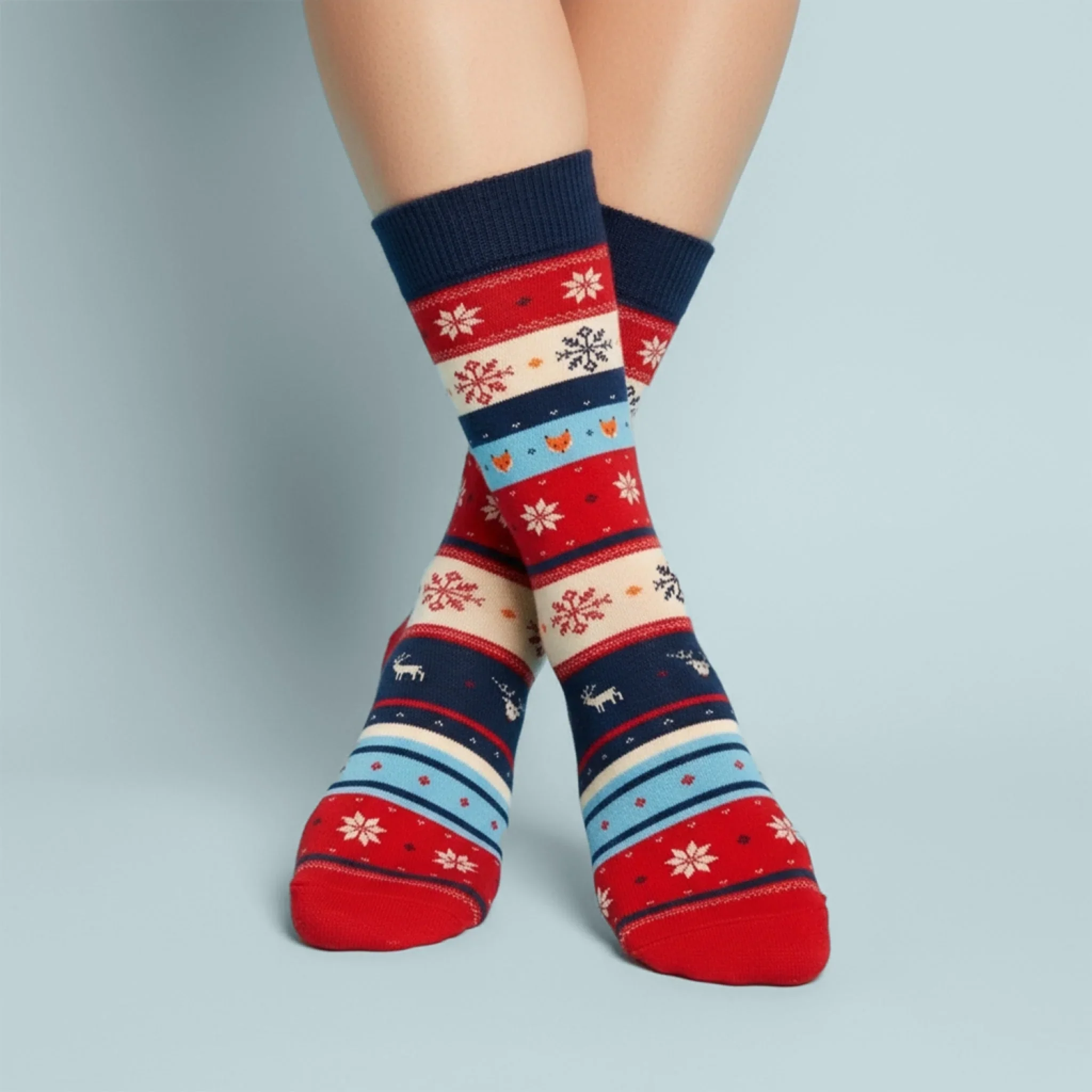 Twoja Postać: Świąteczne Głowy - Zimowe Skarpetki w Kubku - Image 2