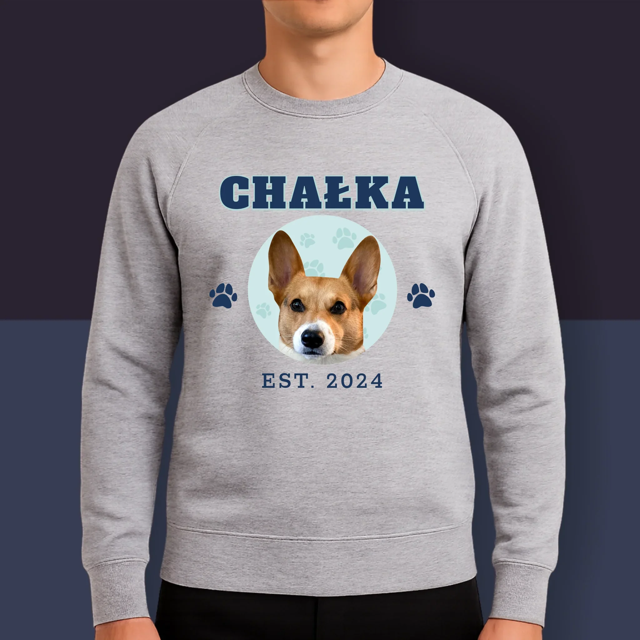 Twoja Postać: Twój Pies Varsity - Bluza Męska z Kapturem - Image 9