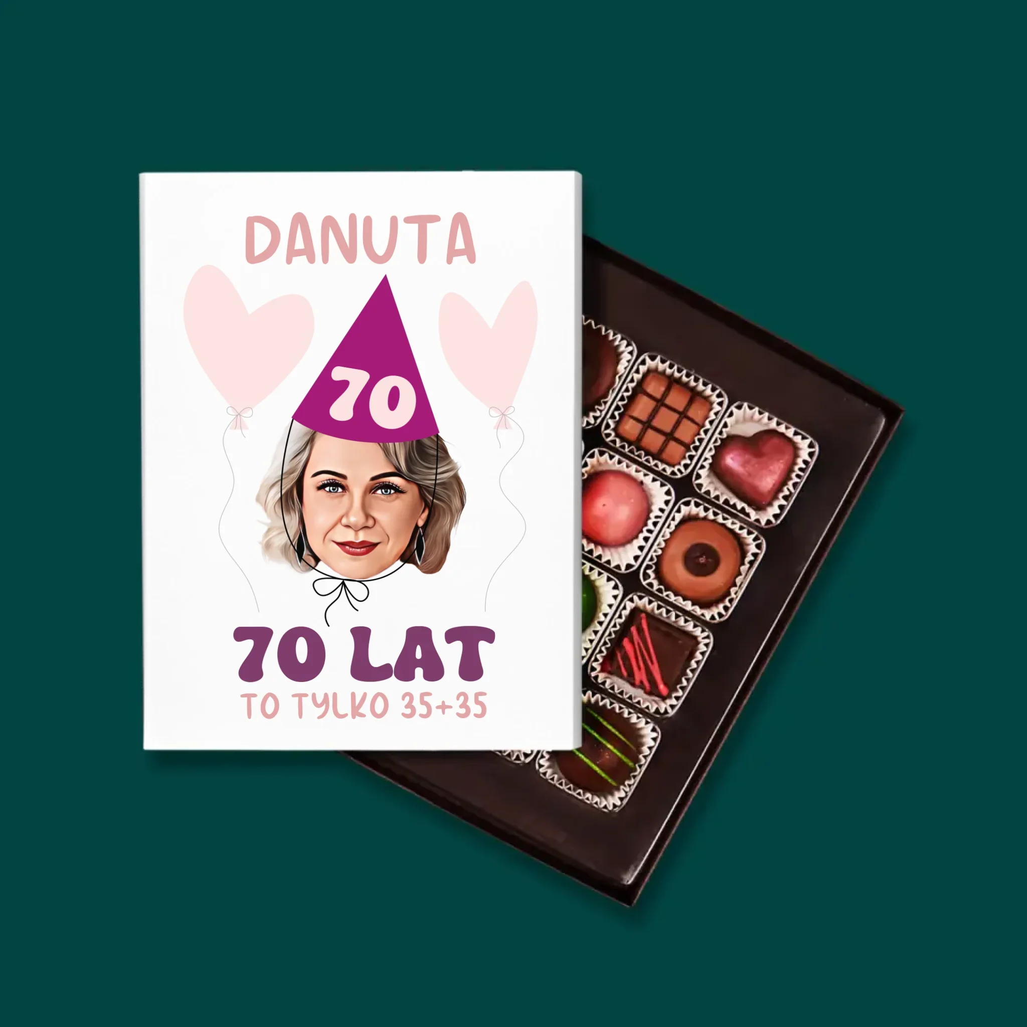Twoja Postać: Urodzinowy Portret - Personalizowane Praliny