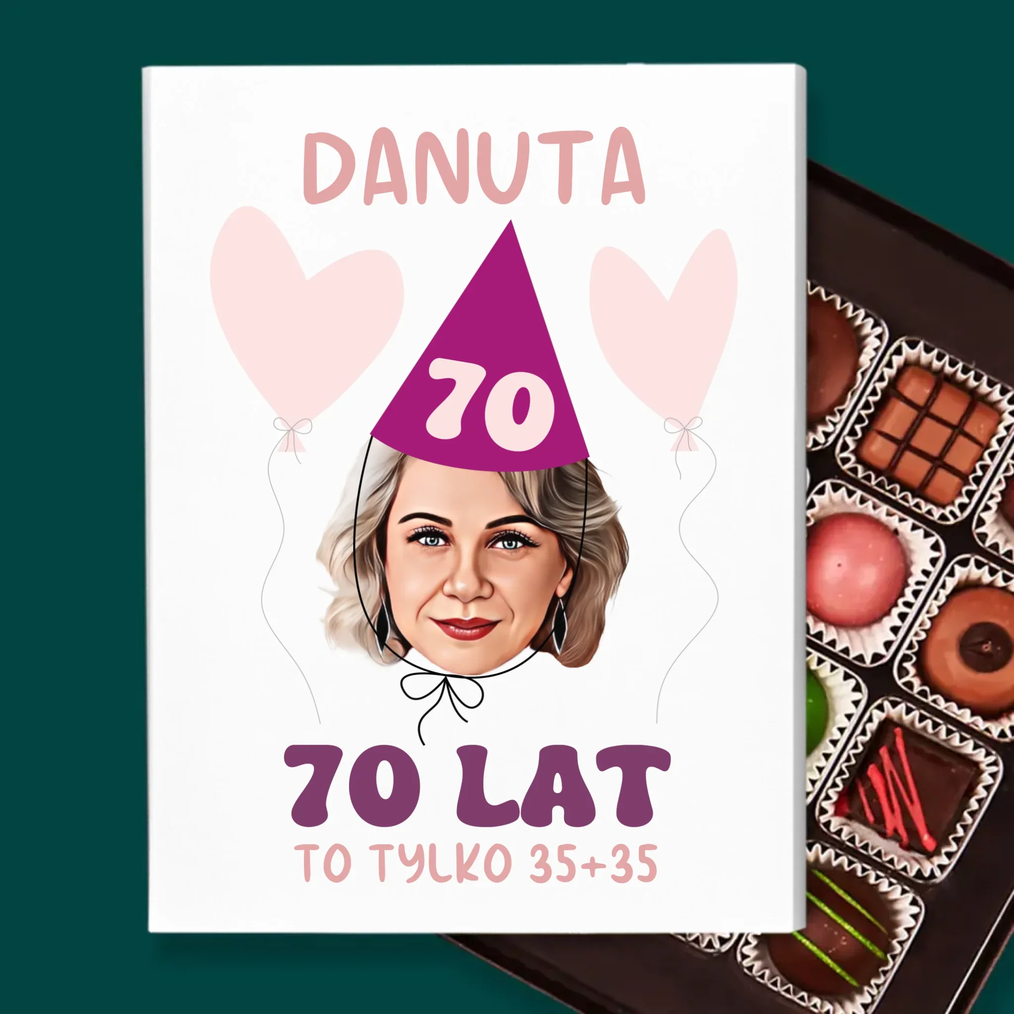 Twoja Postać: Urodzinowy Portret - Personalizowane Praliny - Image 2