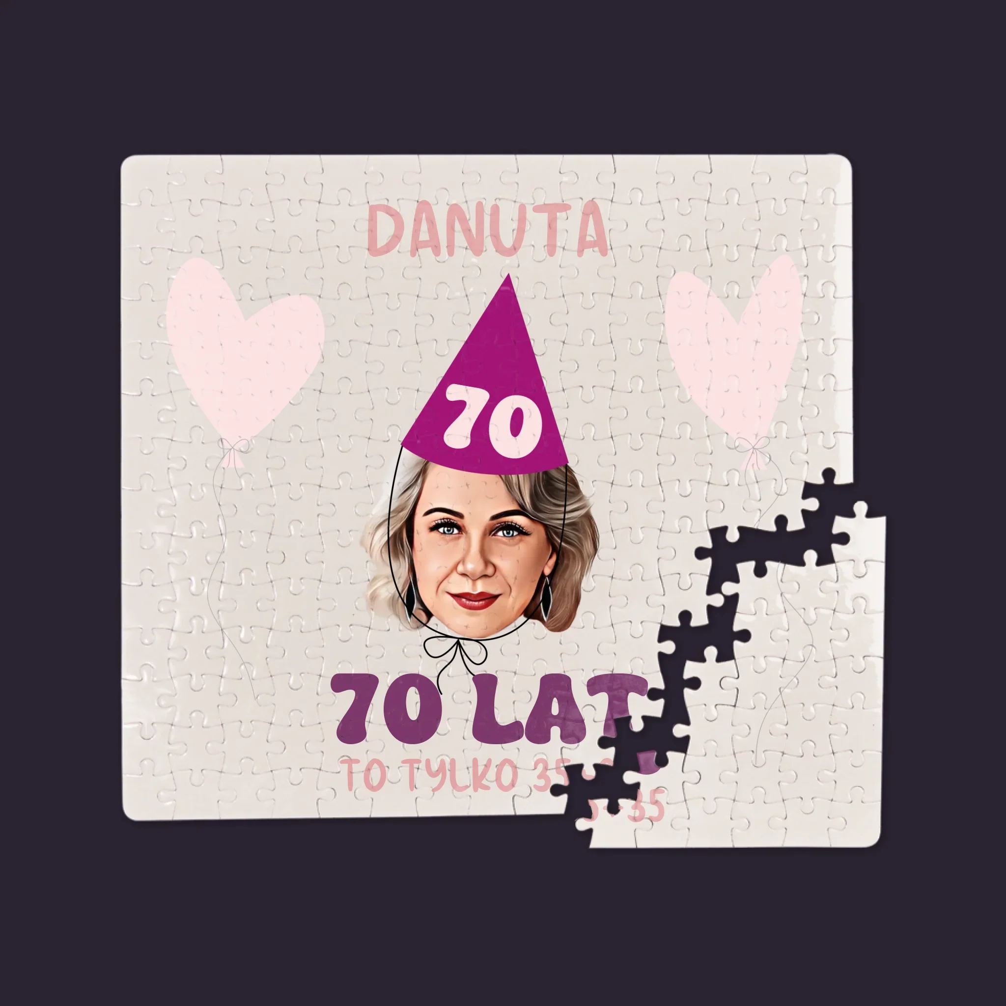 Twoja Postać: Urodzinowy Portret - Personalizowane Puzzle
