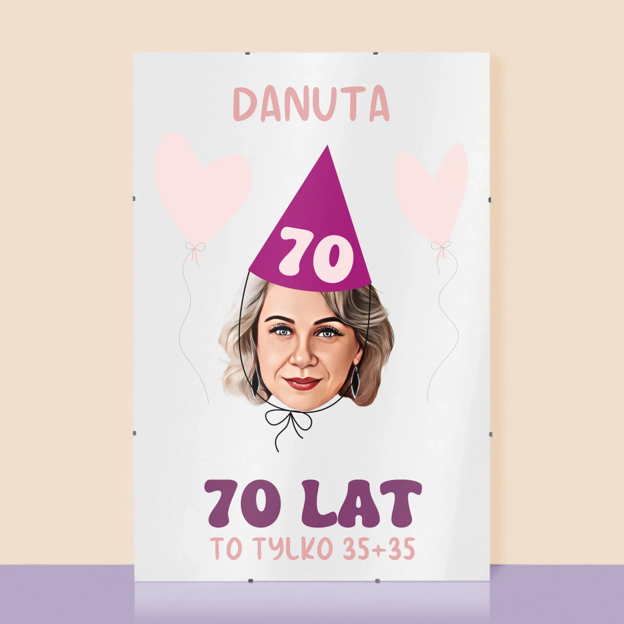 Twoja Postać: Urodzinowy Portret - Personalizowany Plakat