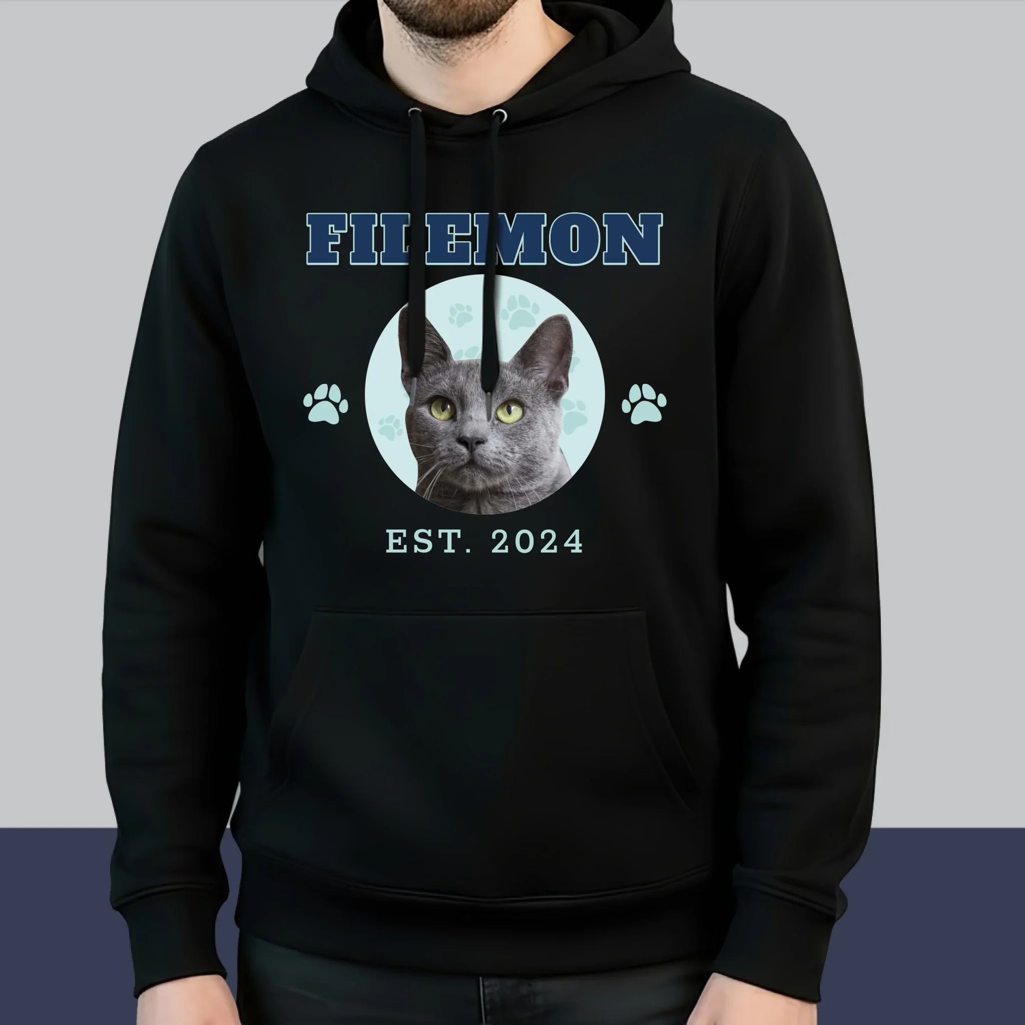 Twoja Postać: Wasz Kot Varsity - Bluzy Dla Par - Image 4