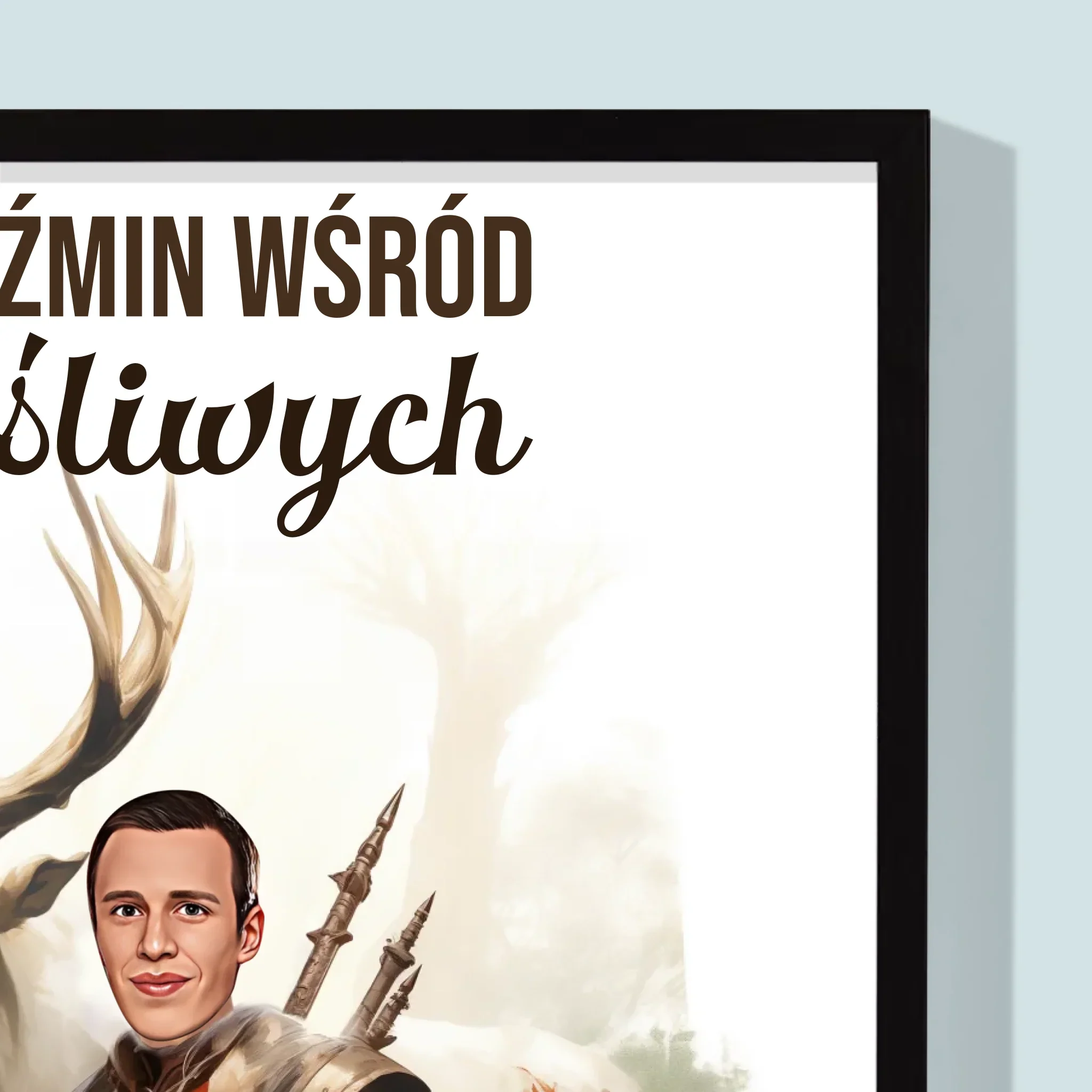 Twoja Postać: Wiedźmin Wśród Myśliwych - Wydruk Obramowany - Image 2