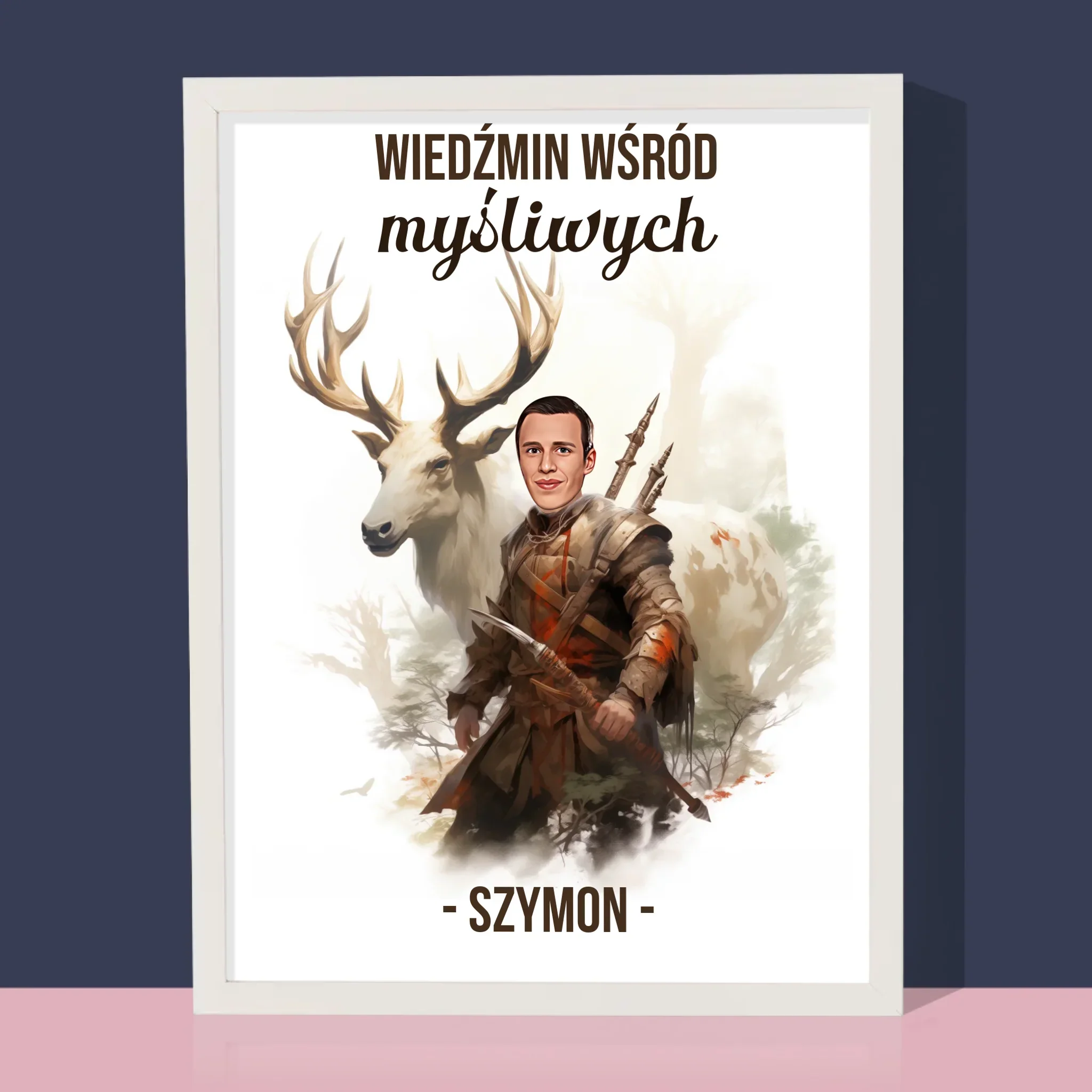 Twoja Postać: Wiedźmin Wśród Myśliwych - Wydruk Obramowany - Image 4