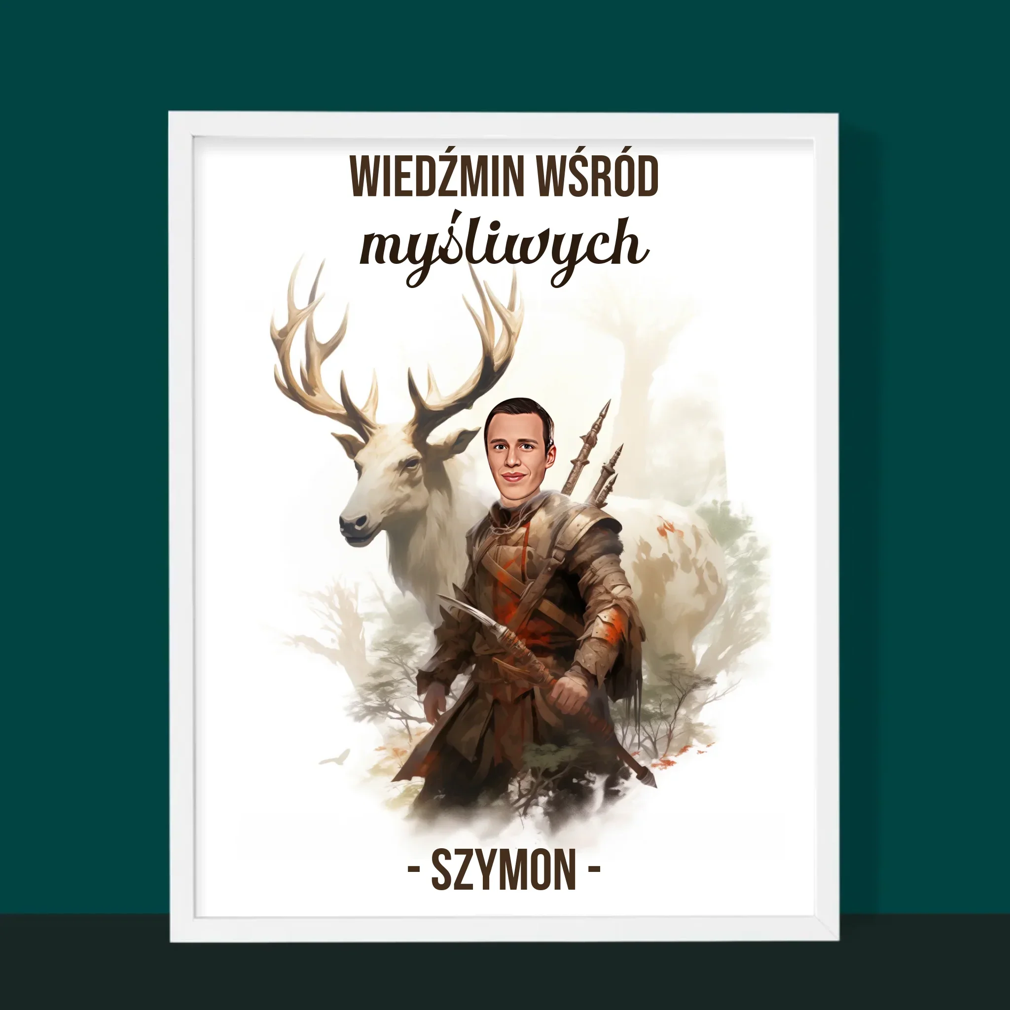 Twoja Postać: Wiedźmin Wśród Myśliwych - Wydruk Obramowany - Image 6