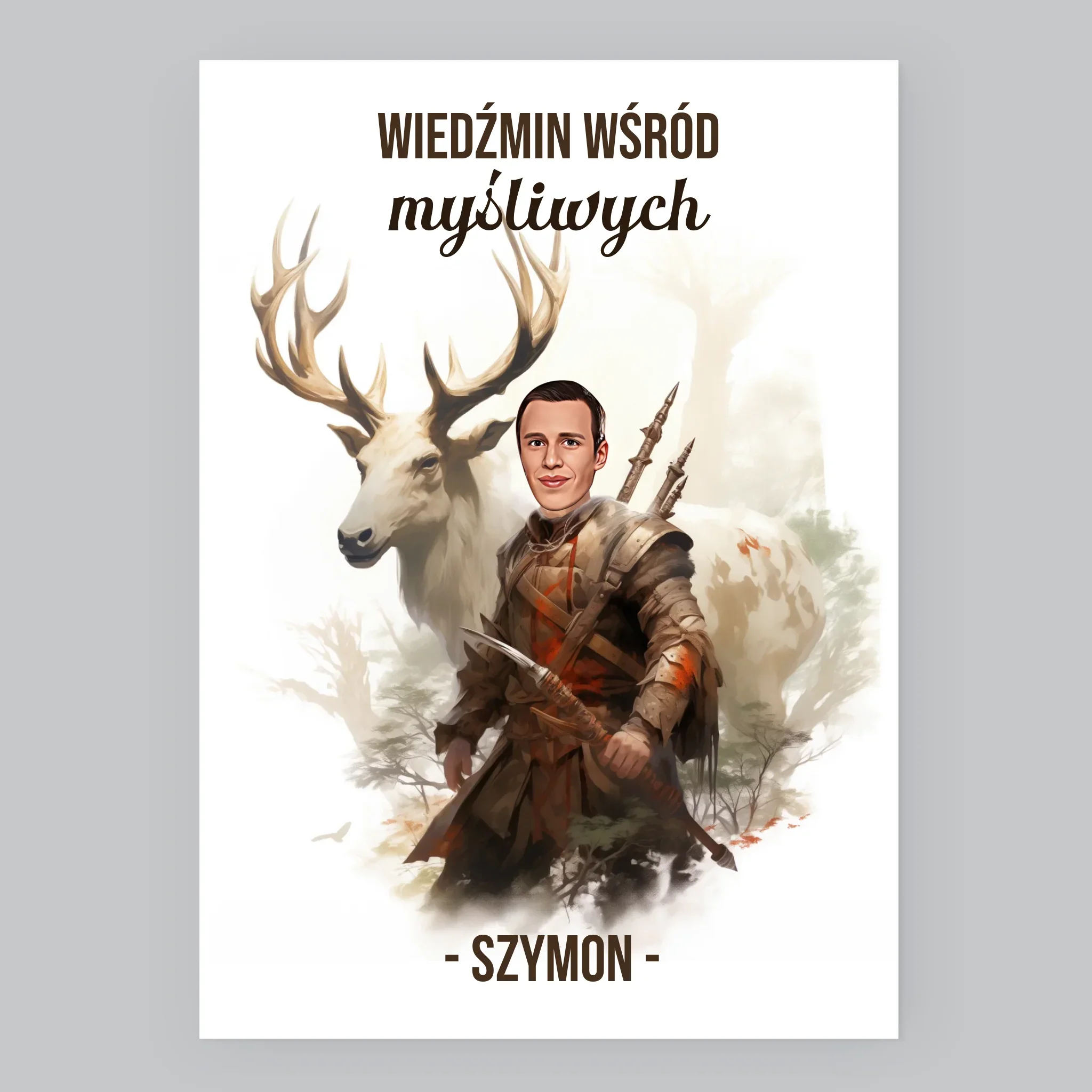 Twoja Postać: Wiedźmin Wśród Myśliwych - Wydruk Obramowany - Image 7