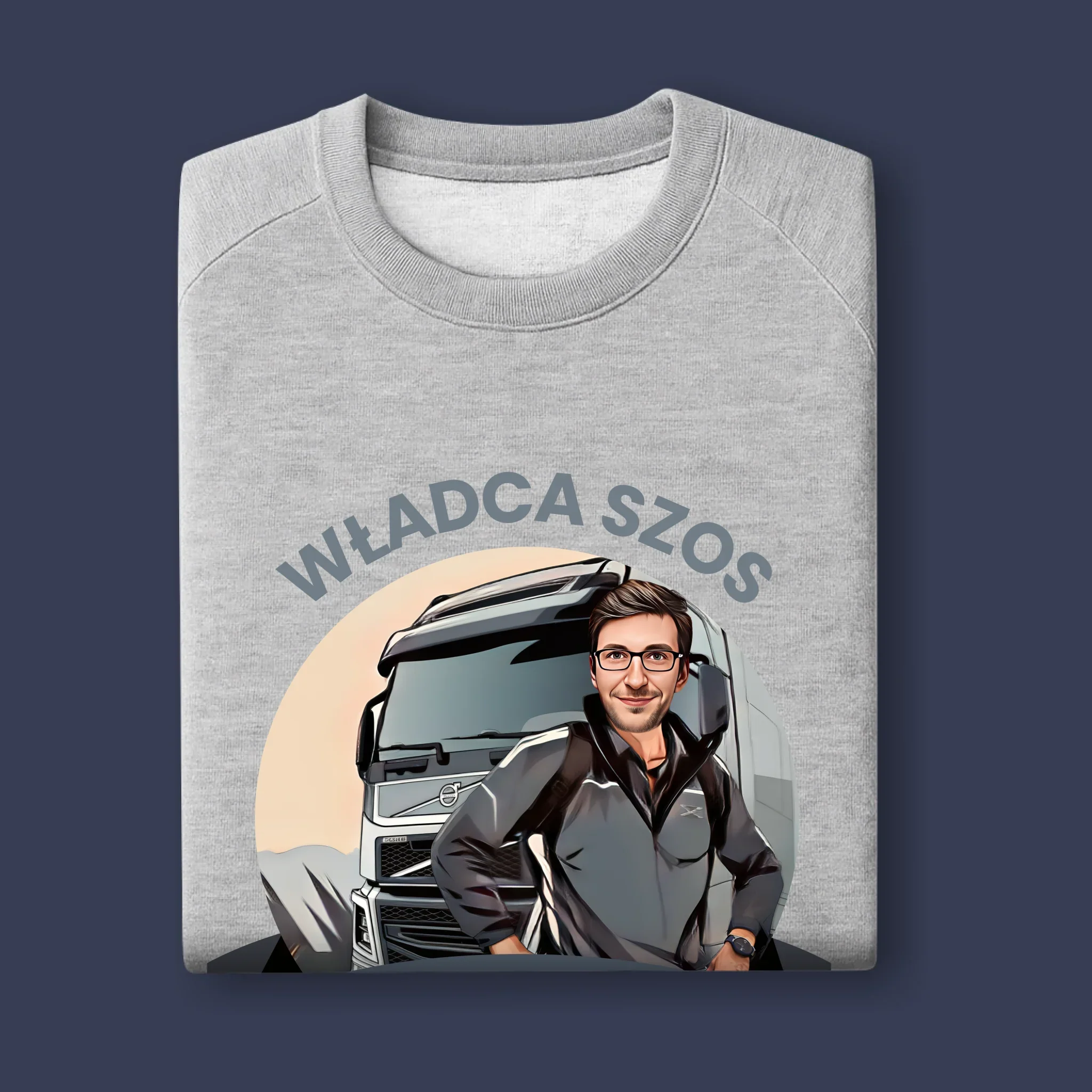 Twoja Postać: Władca Szos - Bluza Męska z Kapturem - Image 3